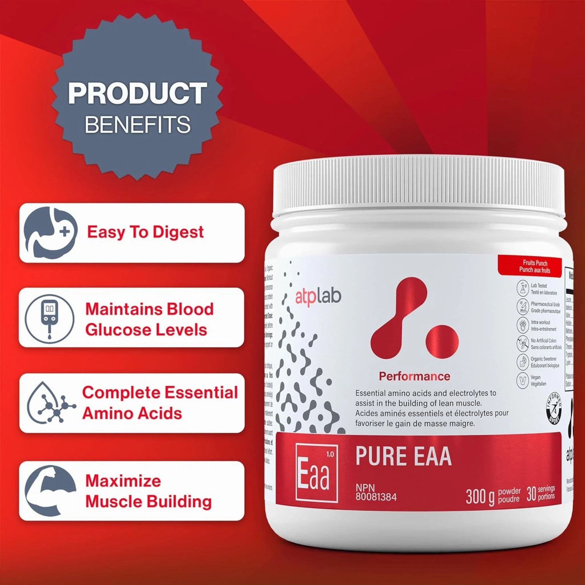 ATP Lab Pure EAA Powder, 300g - Image 10