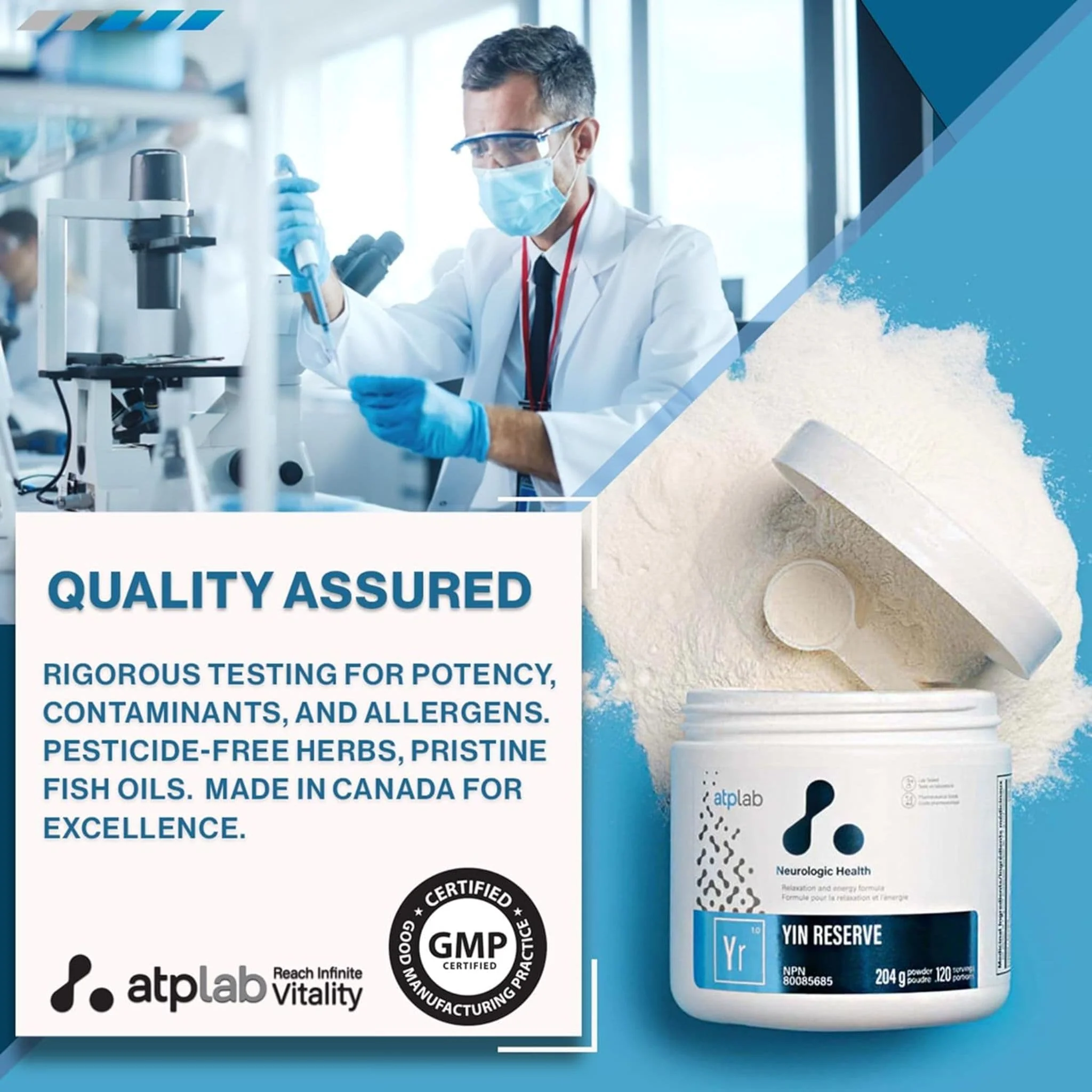 ATP Lab Yin Reserve, Relaxation, Energy and Bone Support, 204g - Image 9