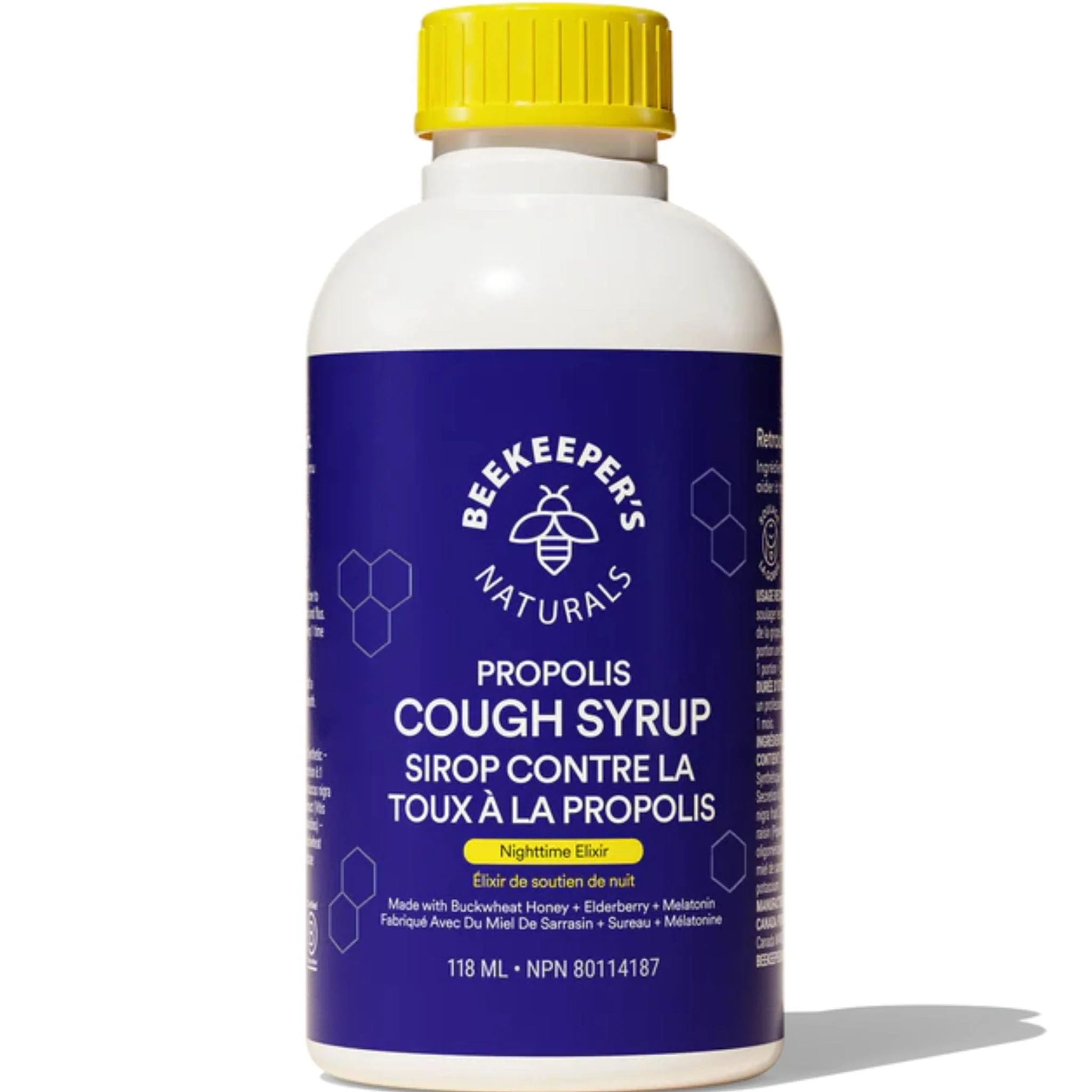 Beekeepers Naturals Cough Syrup Nighttime Relief Formula, 118ml