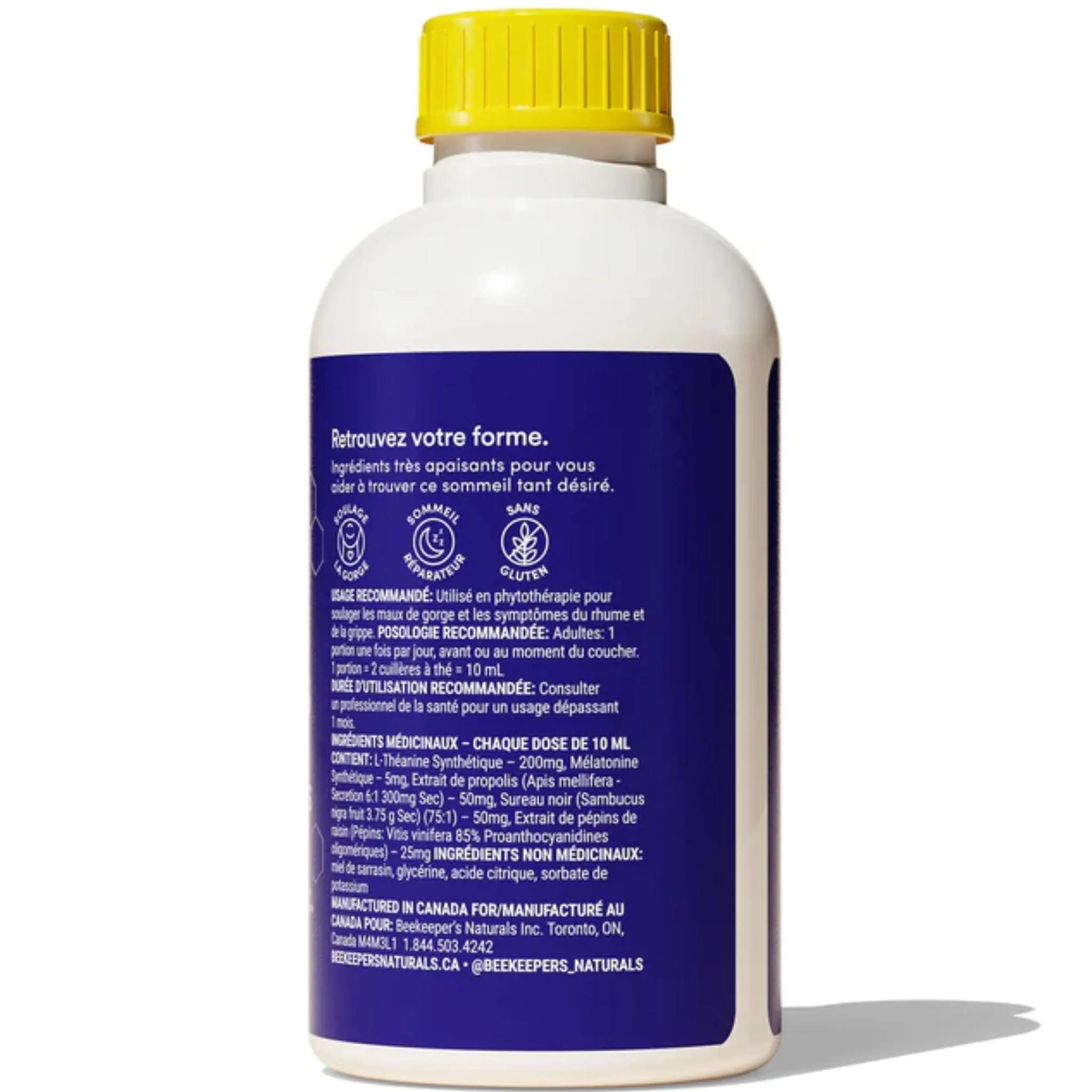 Beekeepers Naturals Cough Syrup Nighttime Relief Formula, 118ml - Image 2