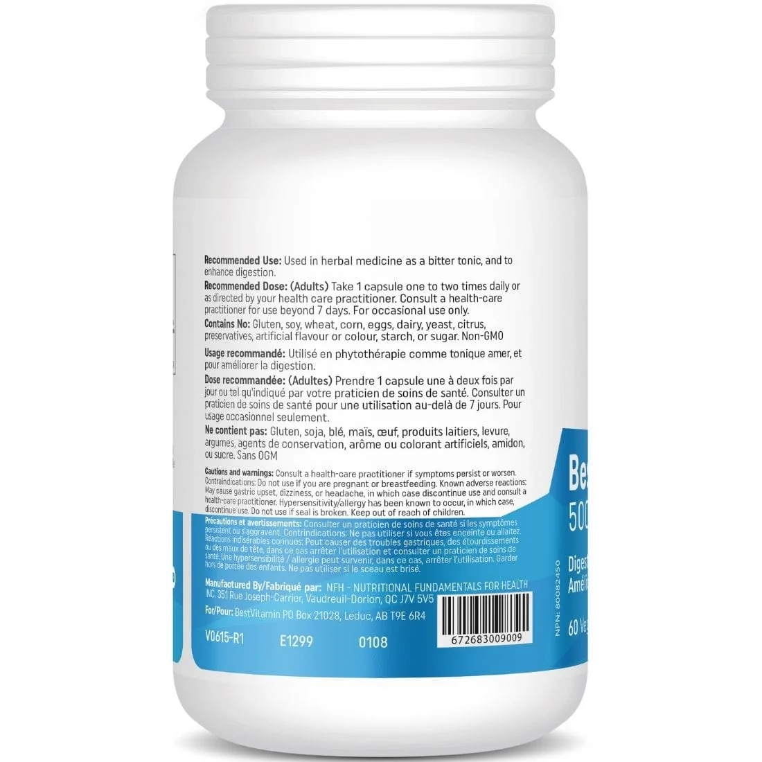 Bestvitamin Best Artemisinin Wormwood 500mg, 60 Vegetable Capsules, Clearance 50% Off, Final Sale - Image 2