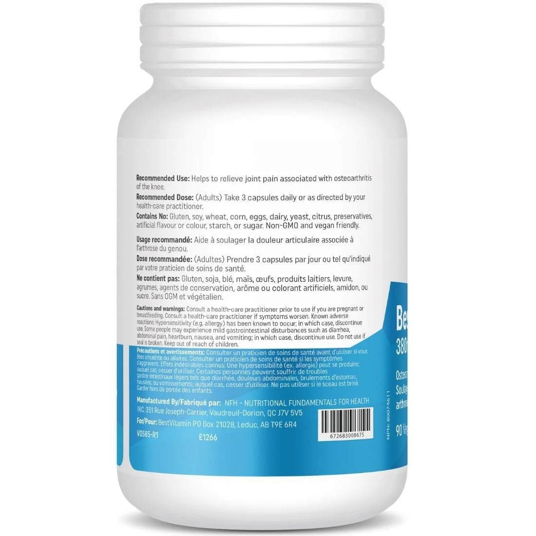 BestVitamin Best Boswellia 380mg, Osteoarthritic Joint Pain Relief, 90 Vegetable Capsules - Image 2