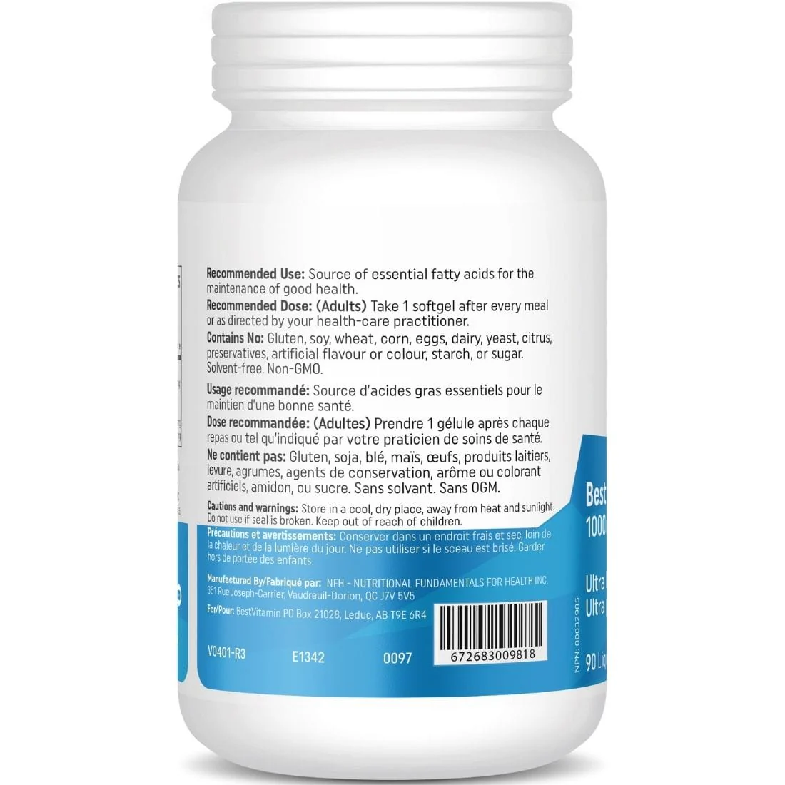 BestVitamin Best Evening Primrose Oil 1000mg, 100mg GLA and 680mg ALA, 90 Softgels - Image 2