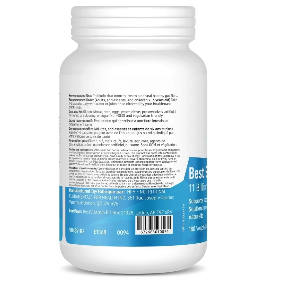 BestVitamin Best Everyday Probiotic, 11 Billion, Non-GMO, Store in Fridge - Image 2