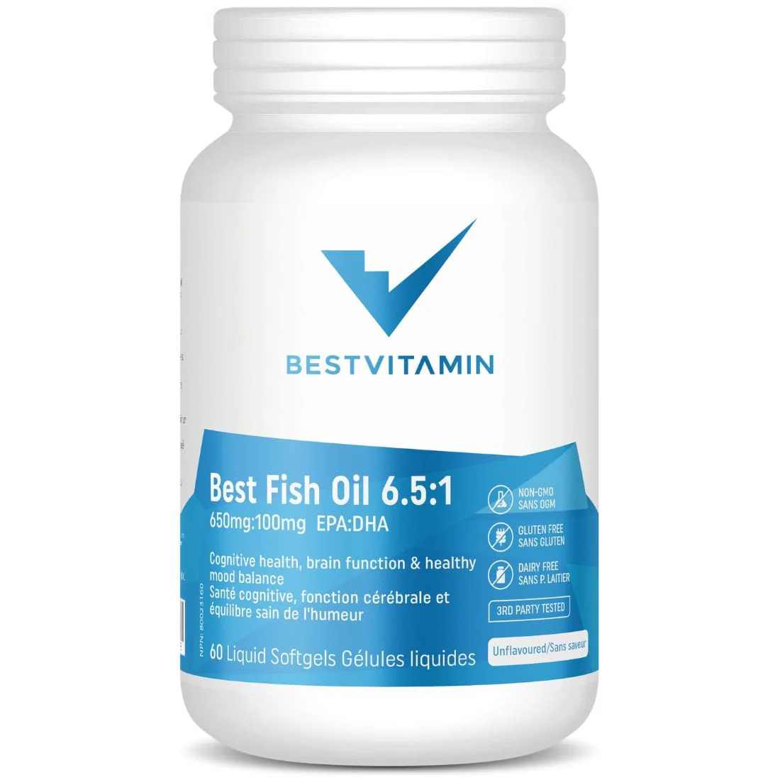 Bestvitamin Best Fish Oil 6.5:1 EPA:DHA 650mg:100mg, Healthy Brain & Mood Support, Liquid Softgels, Clearance 50% Off, Final Sale - Image 5