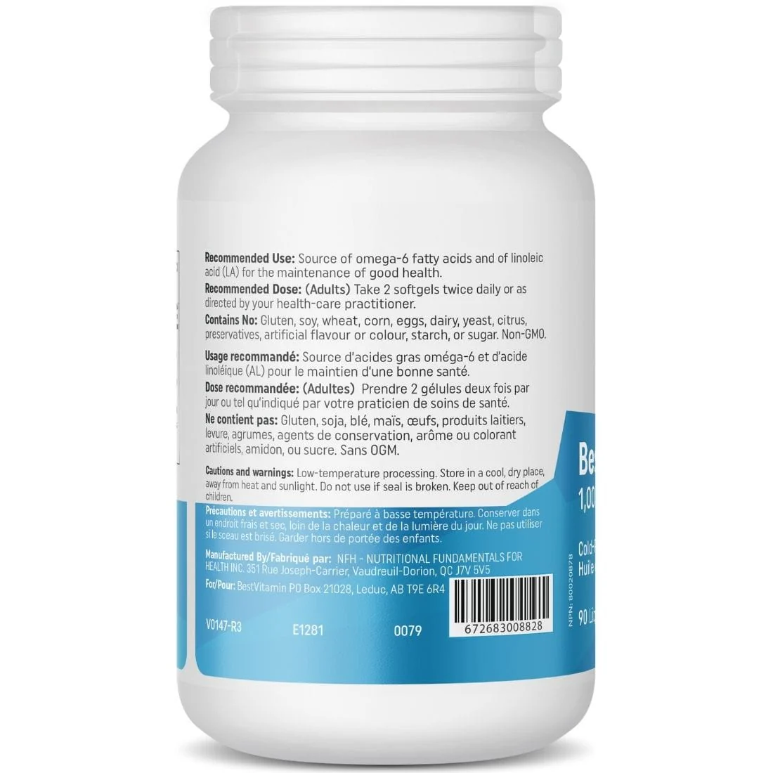 Bestvitamin Best GLA 1000mg, Cold Pressed Organic Borage Oil, Non-GMO, 90 Liquid Softgels, Clearance 50% Off, Final Sale - Image 3