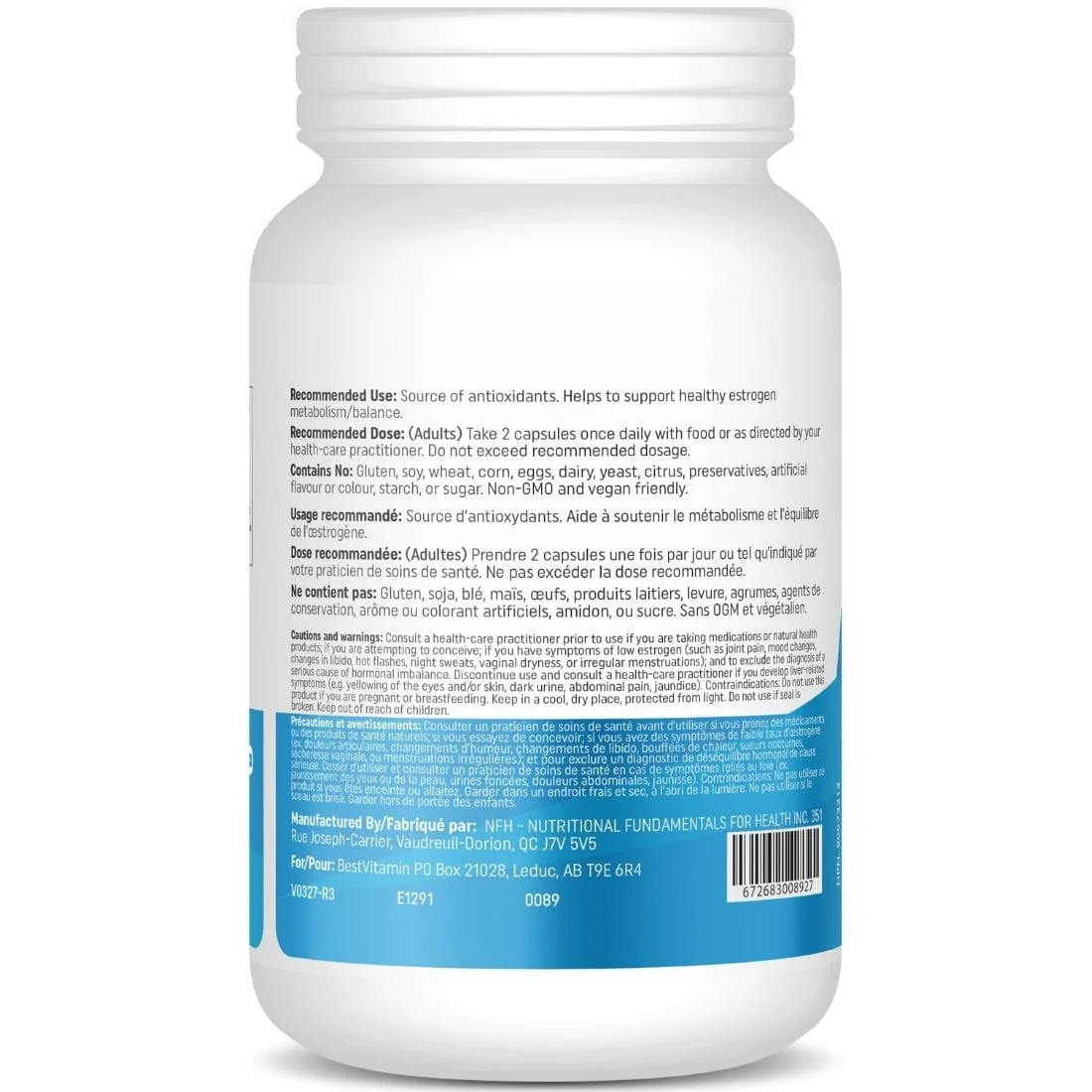 Bestvitamin Best I3C 150mg, Indole-3-carbinol, Supports healthy estrogen balance, 60 Vegetable Capsules - Image 3