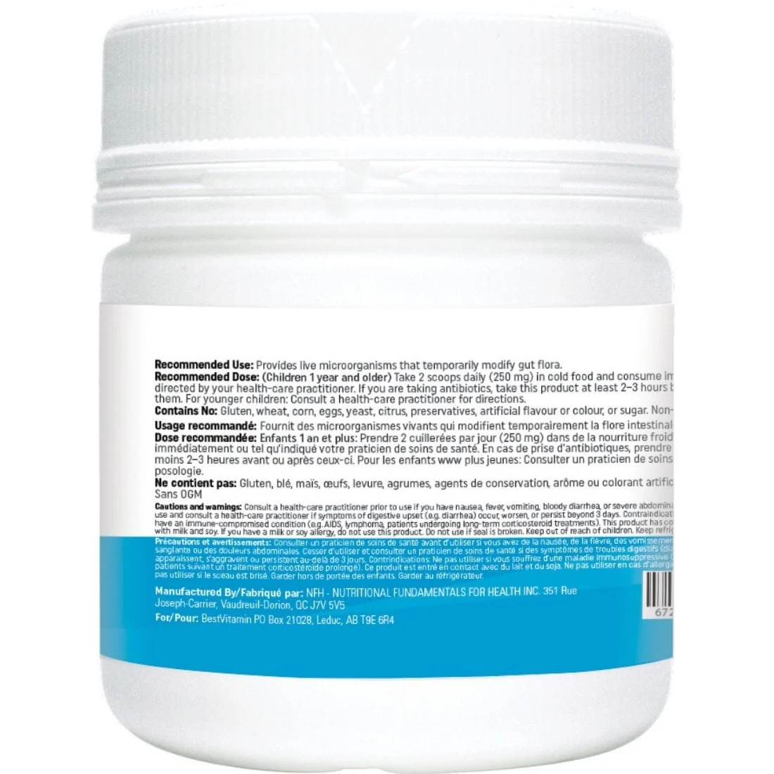 BestVitamin Best Kids Probiotic Powder, Flavourless, Mix in anything, 30g, Store in Fridge - Image 3