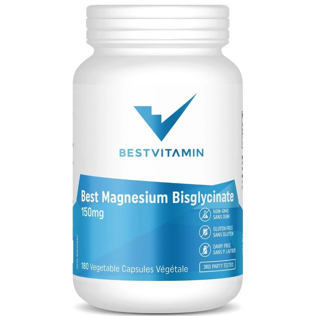BestVitamin Best Magnesium Bisglycinate 150mg, Extra Gentle, Non-GMO - Image 6