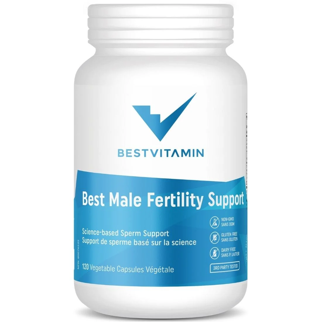 BestVitamin Best Male Fertility Support, Improve Sperm Cell Health, 120 Vegetable Capsules