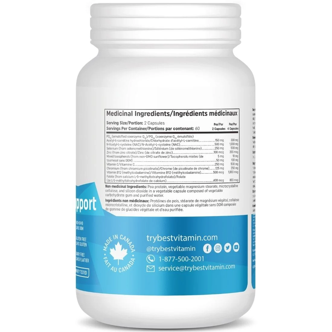 BestVitamin Best Male Fertility Support, Improve Sperm Cell Health, 120 Vegetable Capsules - Image 2