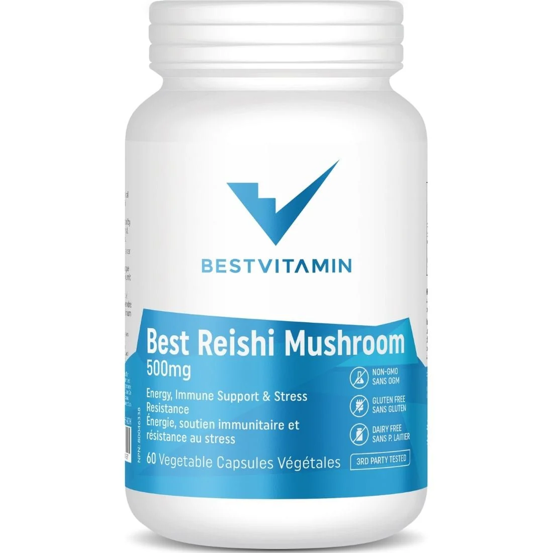Bestvitamin Best Reishi Mushroom 500mg, Supports energy, immune function, resistance to stress - Image 2