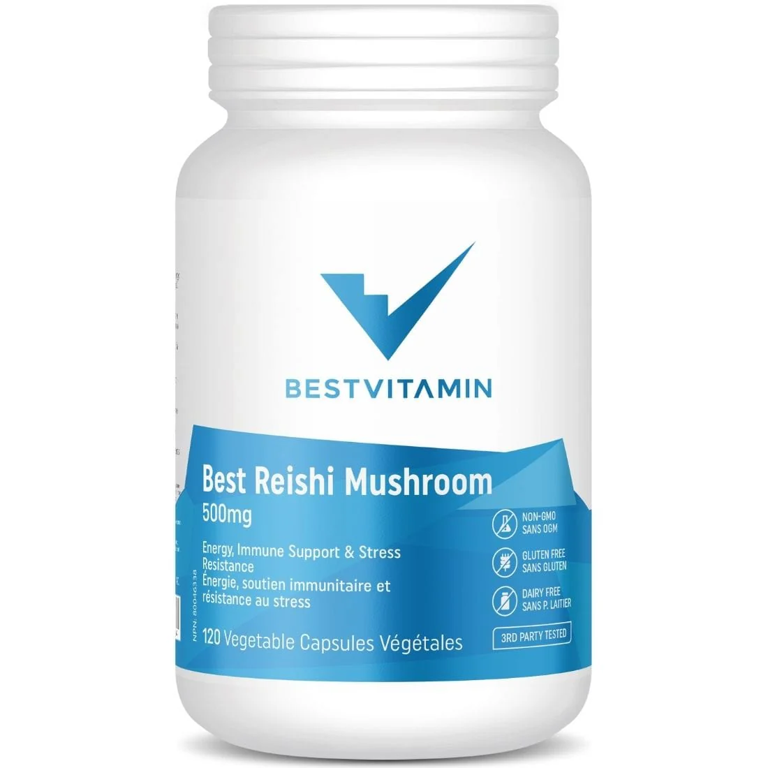 Bestvitamin Best Reishi Mushroom 500mg, Supports energy, immune function, resistance to stress - Image 3
