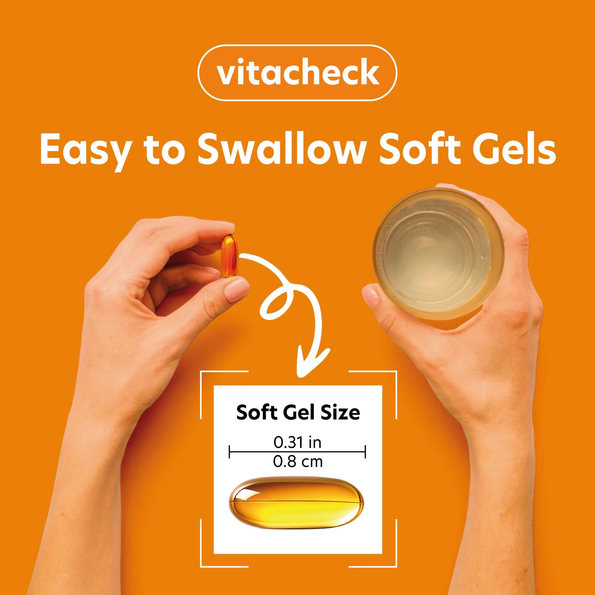 Vitacheck Vitamin D3 1000IU Softgels, In Organic Olive Oil For Better Absorption, 180 Softgels CLEARANCE 25% Off, Exp 9/27 Final Sale - Image 8