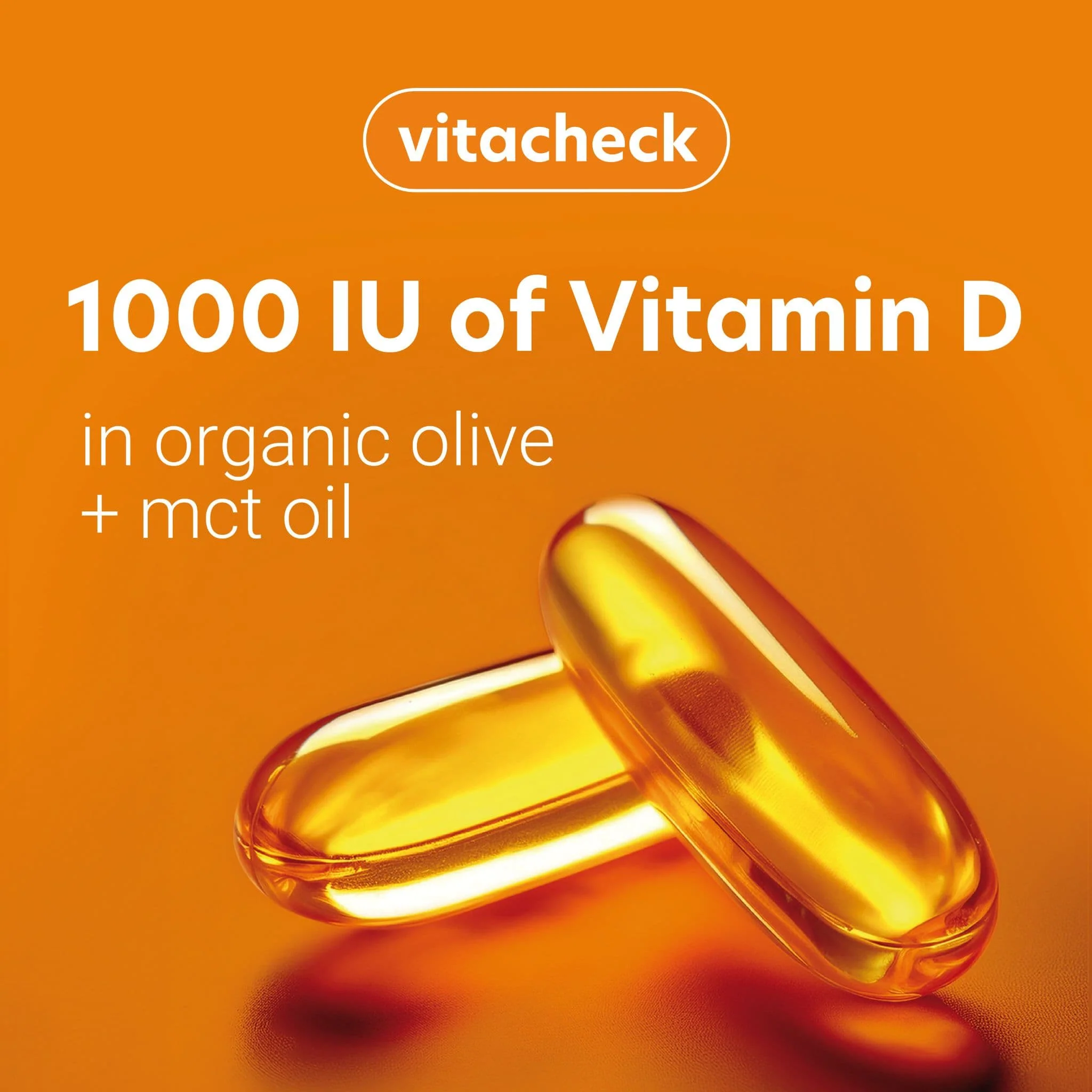 Vitacheck Vitamin D3 1000IU Softgels, In Organic Olive Oil For Better Absorption, 180 Softgels CLEARANCE 25% Off, Exp 9/27 Final Sale - Image 9