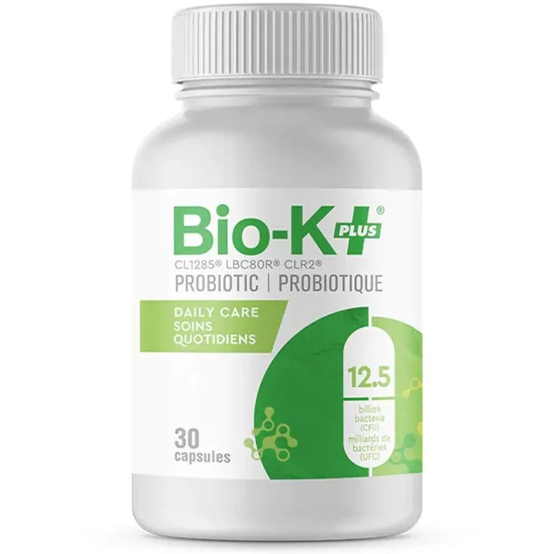 Bio-K+ Daily Care Probiotic 12.5 Billion, 30 Capsules - Image 2