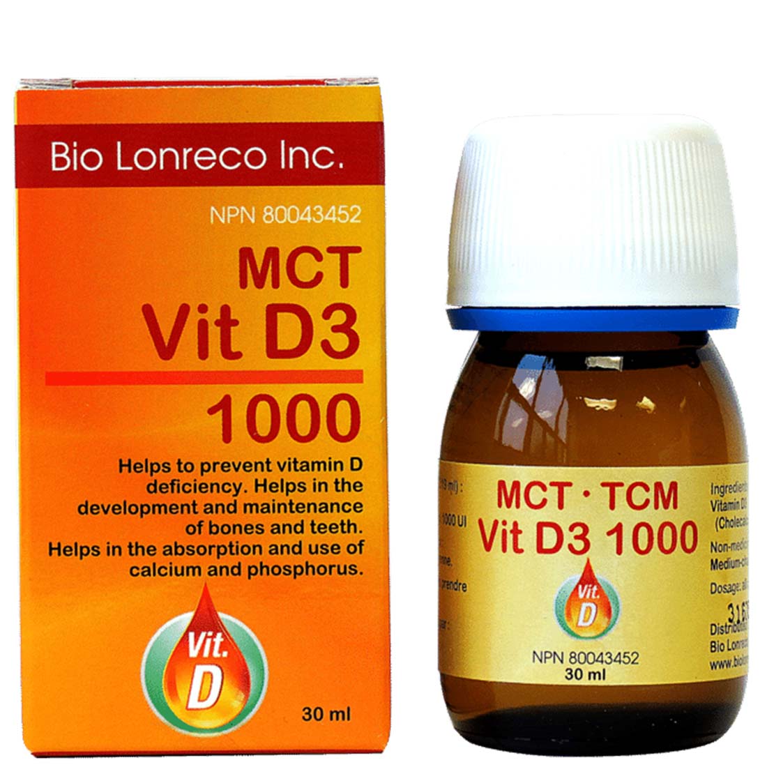 Bio Lonreco Vitamin D MCT 1000 IU - Image 2