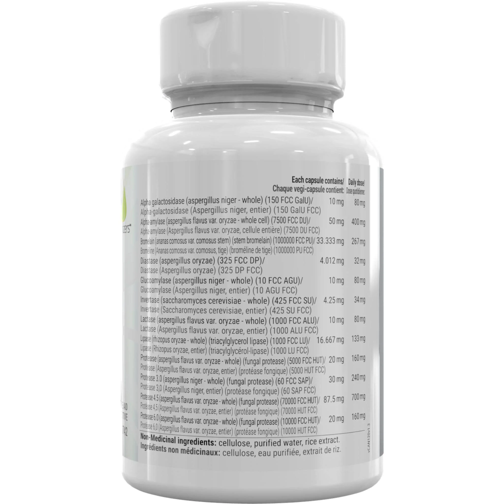 BiOptimizers Masszymes, Advanced Enzyme Formula, 120 Vegetarian Caps - Image 2