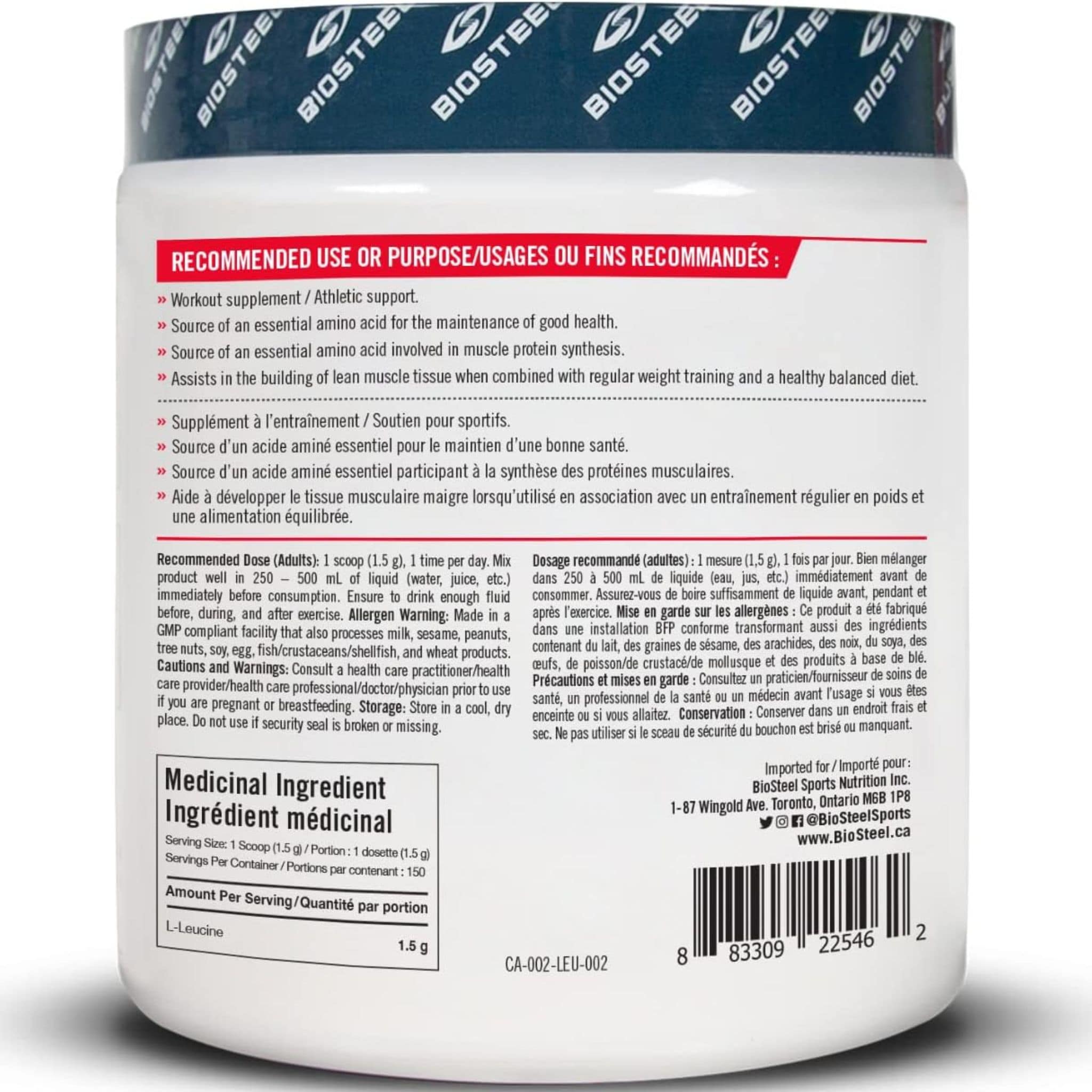 Biosteel Fermented Leucine, 225g - Image 2