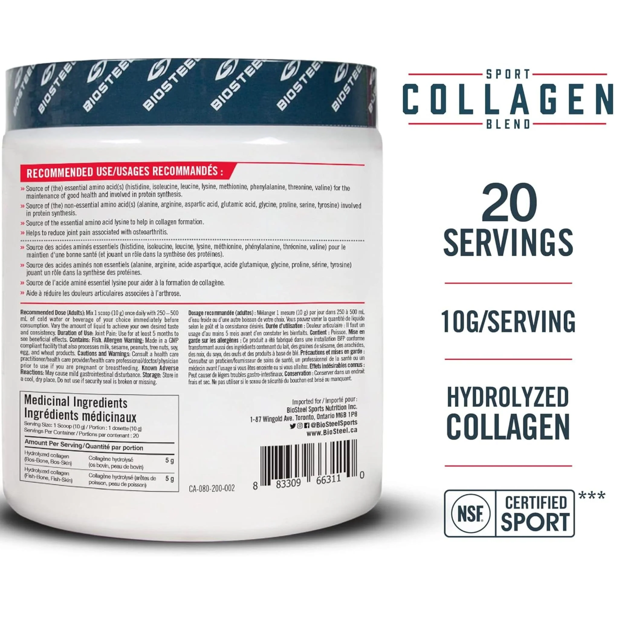 Biosteel Sport Collagen Blend, 200g - Image 2