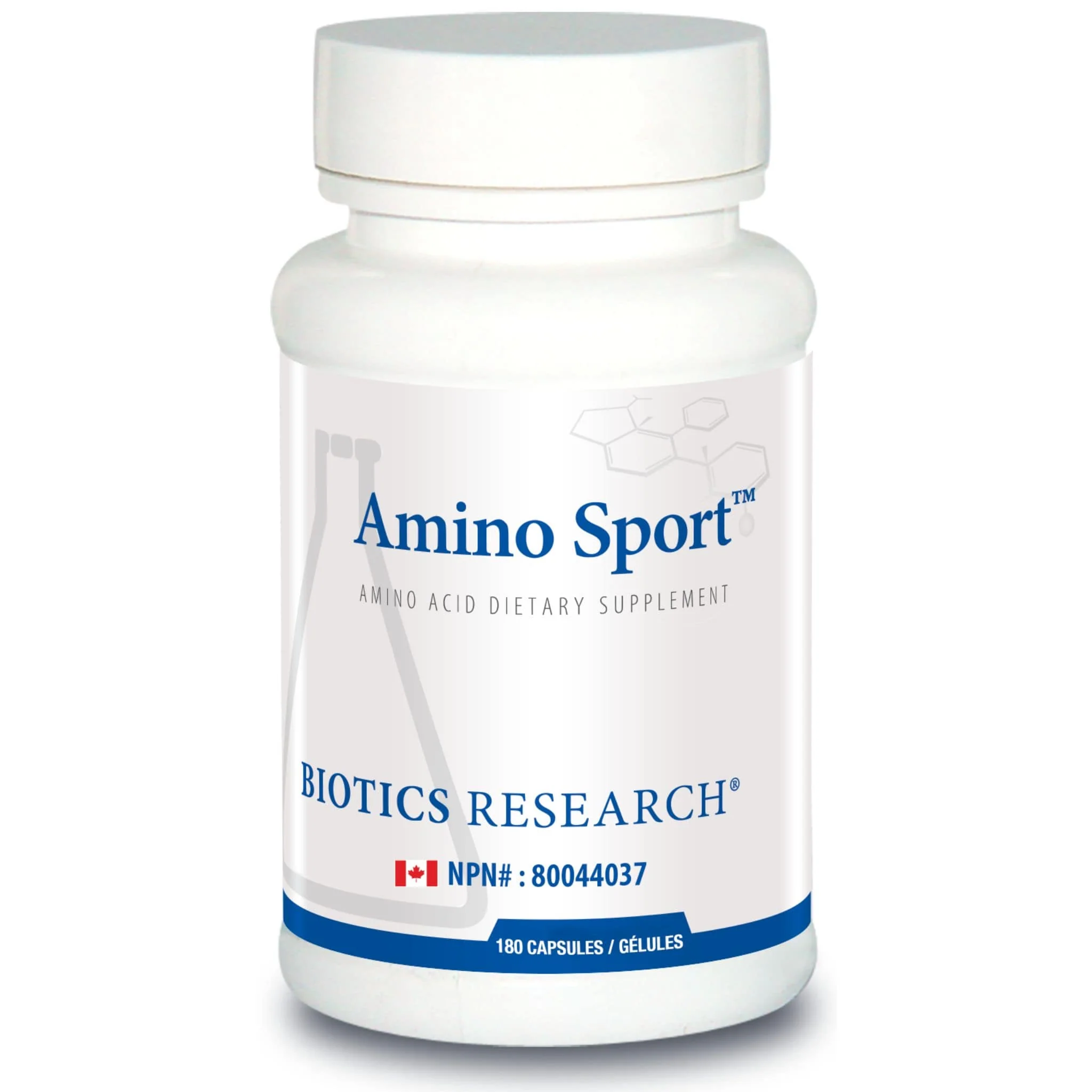 Biotics Research Amino Sport, Essential and Non-Essential Amino Acids with Digestive Enzyme Support, 180 Capsules