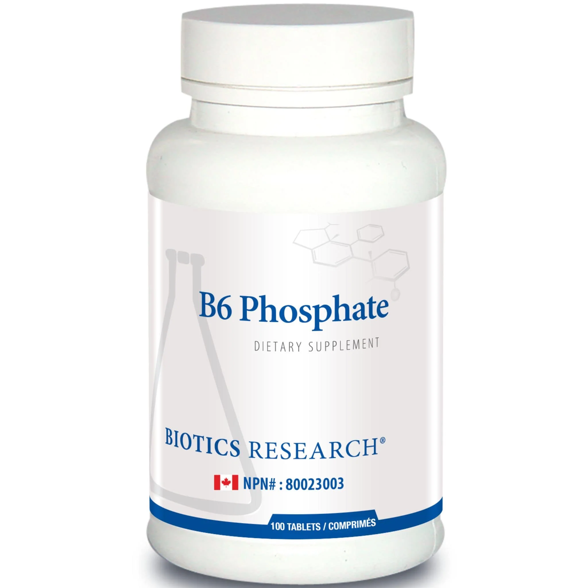 Biotics Research B6 Phosphate, P-5-P, Adrenal Support, 100 Tablets