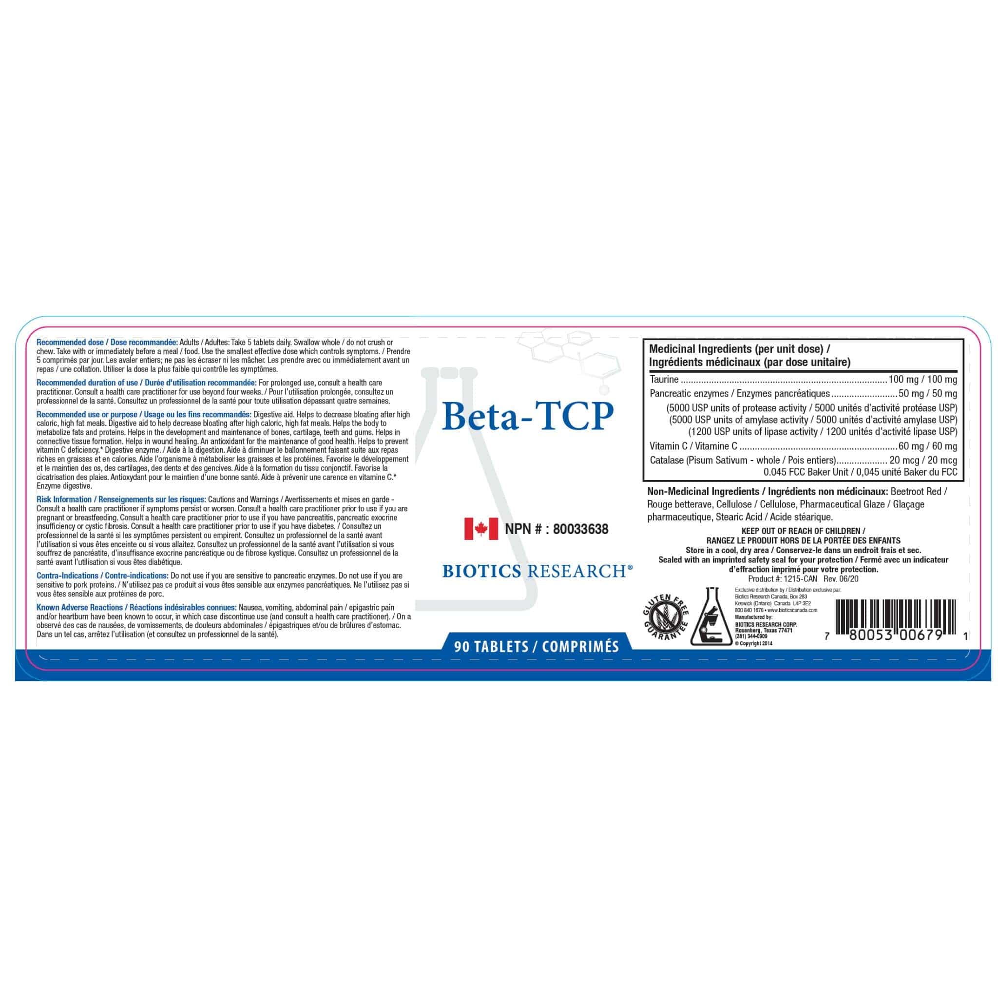 Biotics Research Beta-TCP, Gall Bladder Support, 90-180 Tablets - Image 4