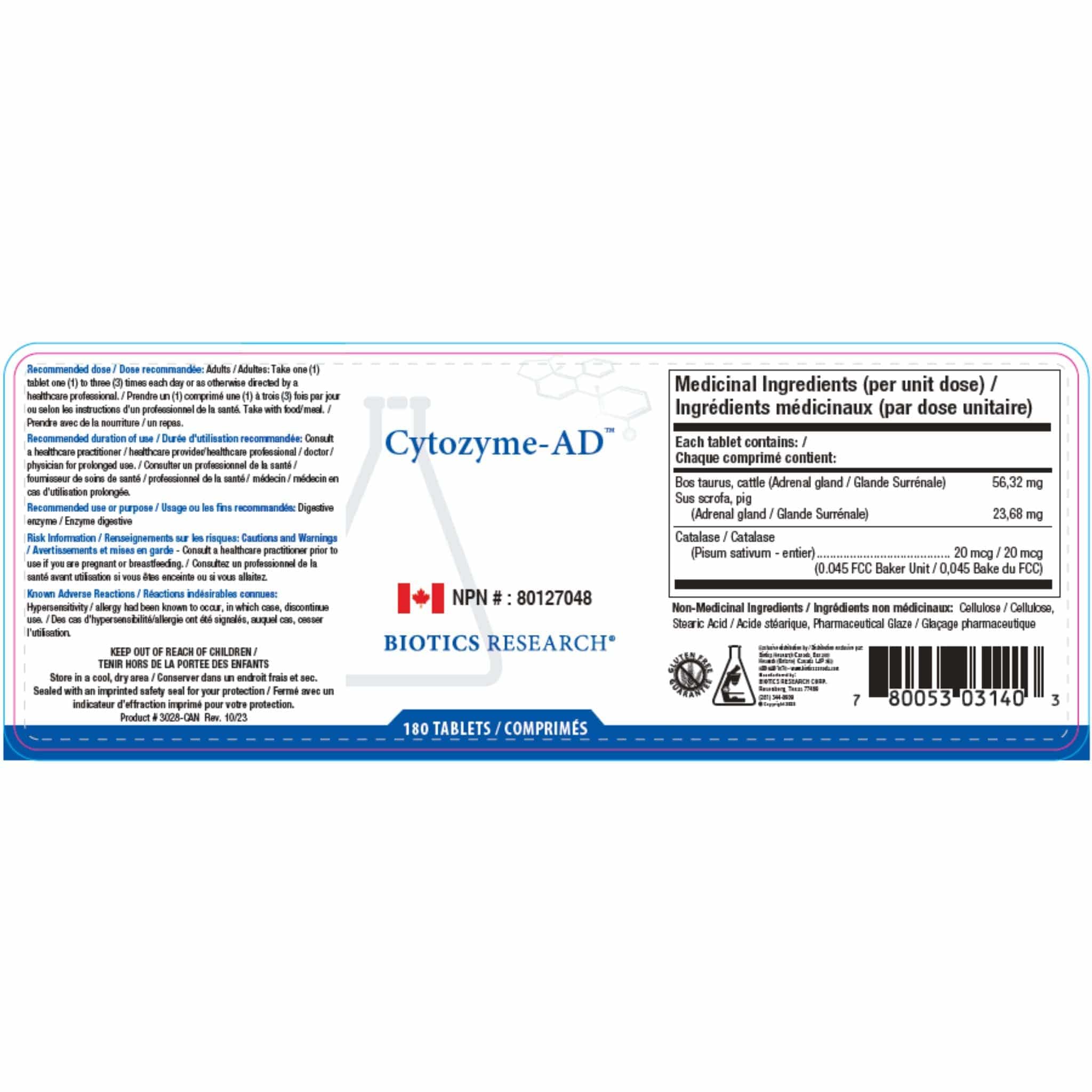 Biotics Research Cytozyme-AD, Adrenal - Image 4