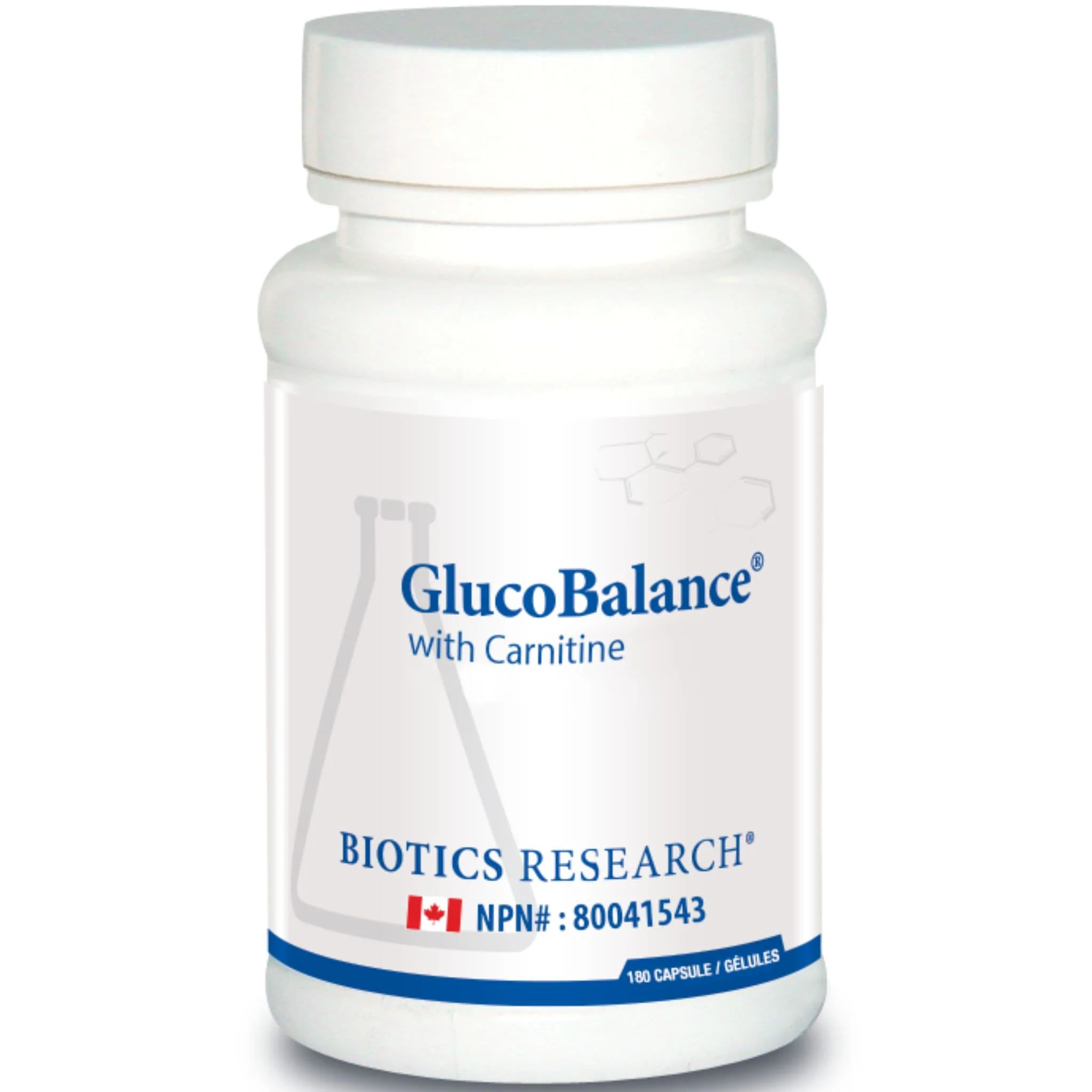 Biotics Research GlucoBalance with Carnitine, Blood Sugar Balancer, 90-180 Capsules