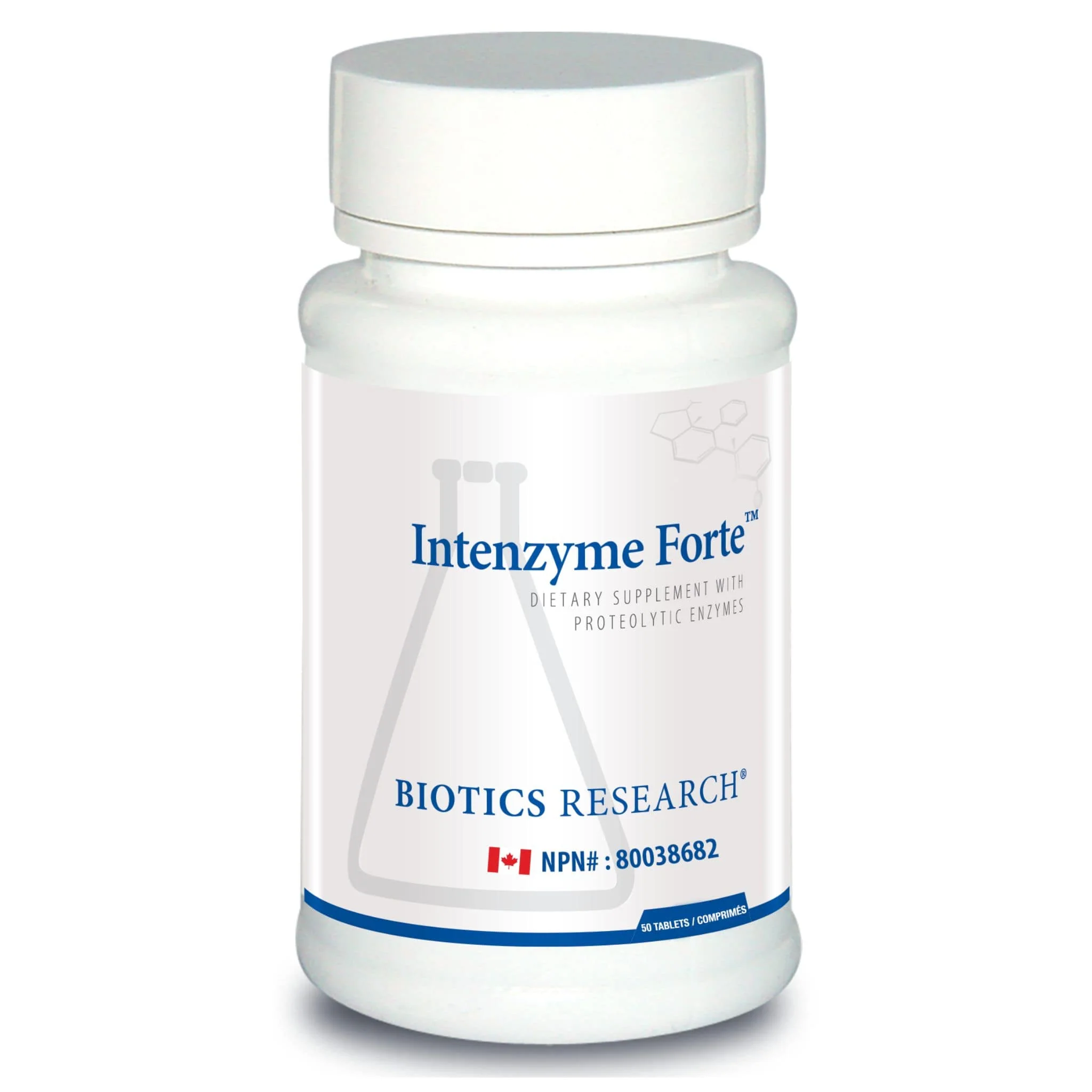Biotics Research Intenzyme Forte, Proteolytic Enzymes, 50-500 Tablets - Image 3