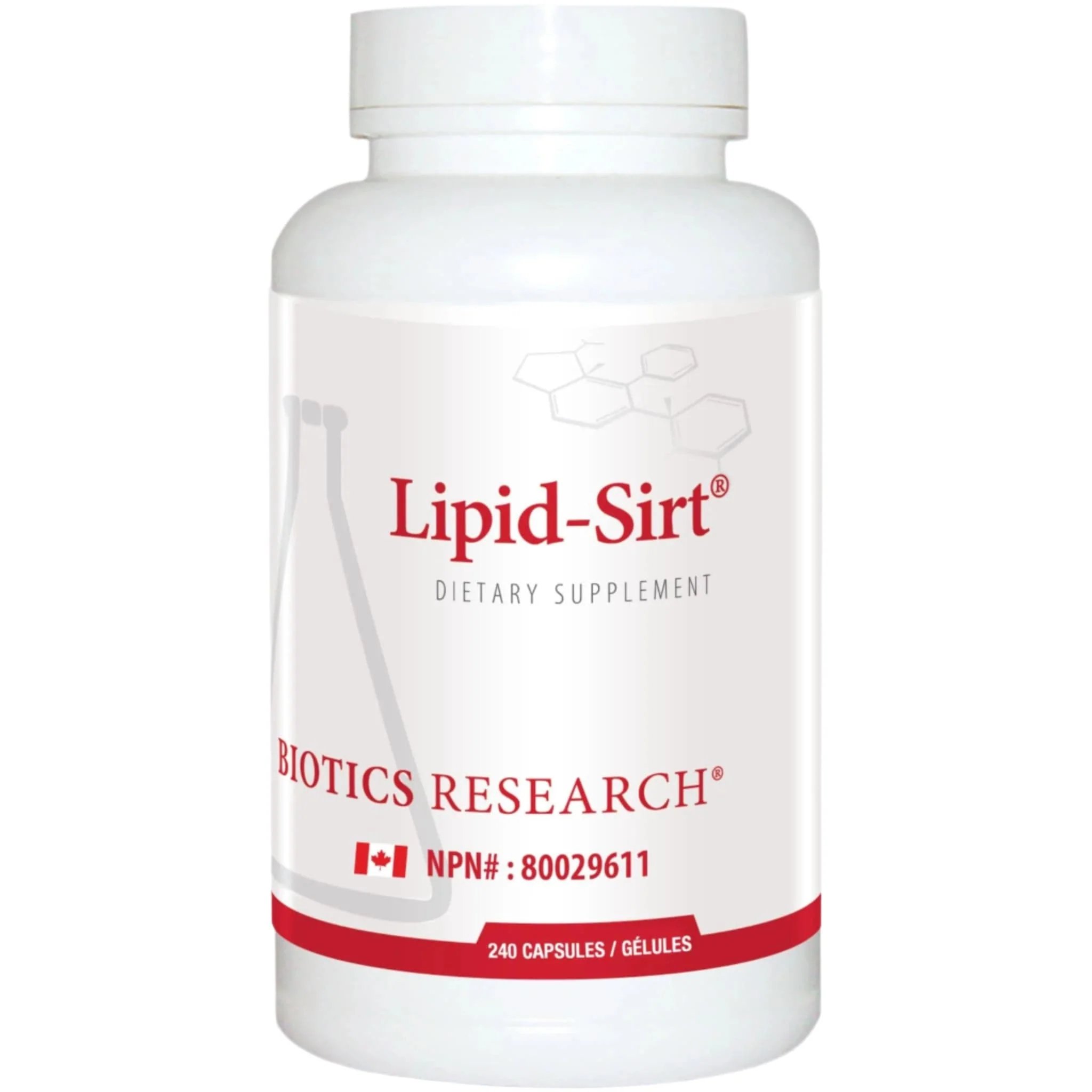 Biotics Research Lipid-Sirt, Cholesterol Support and Heart Health Supplement, 240 Capsules