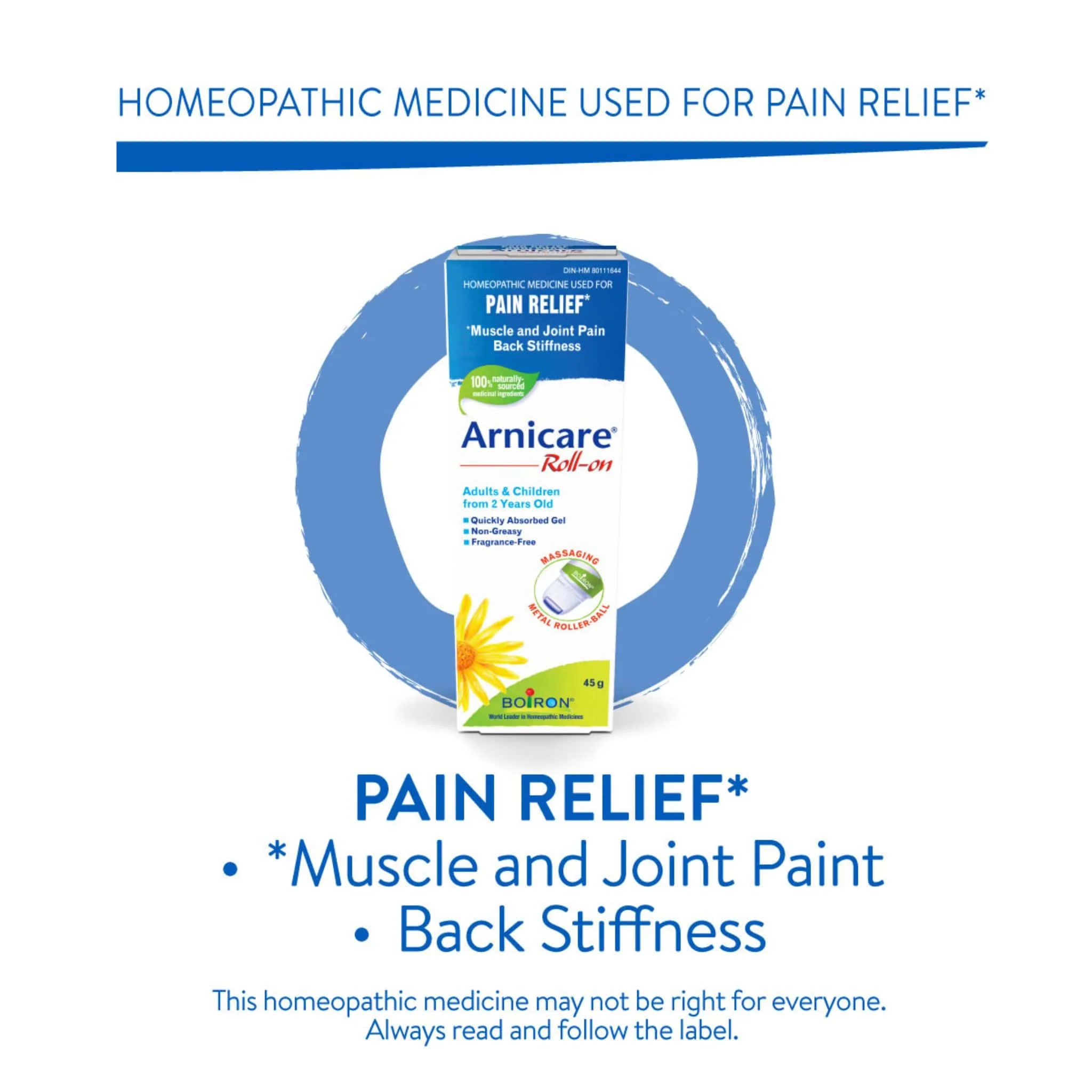 Boiron Arnicare Roll-on, Pain Relief, 45g Tube - Image 5