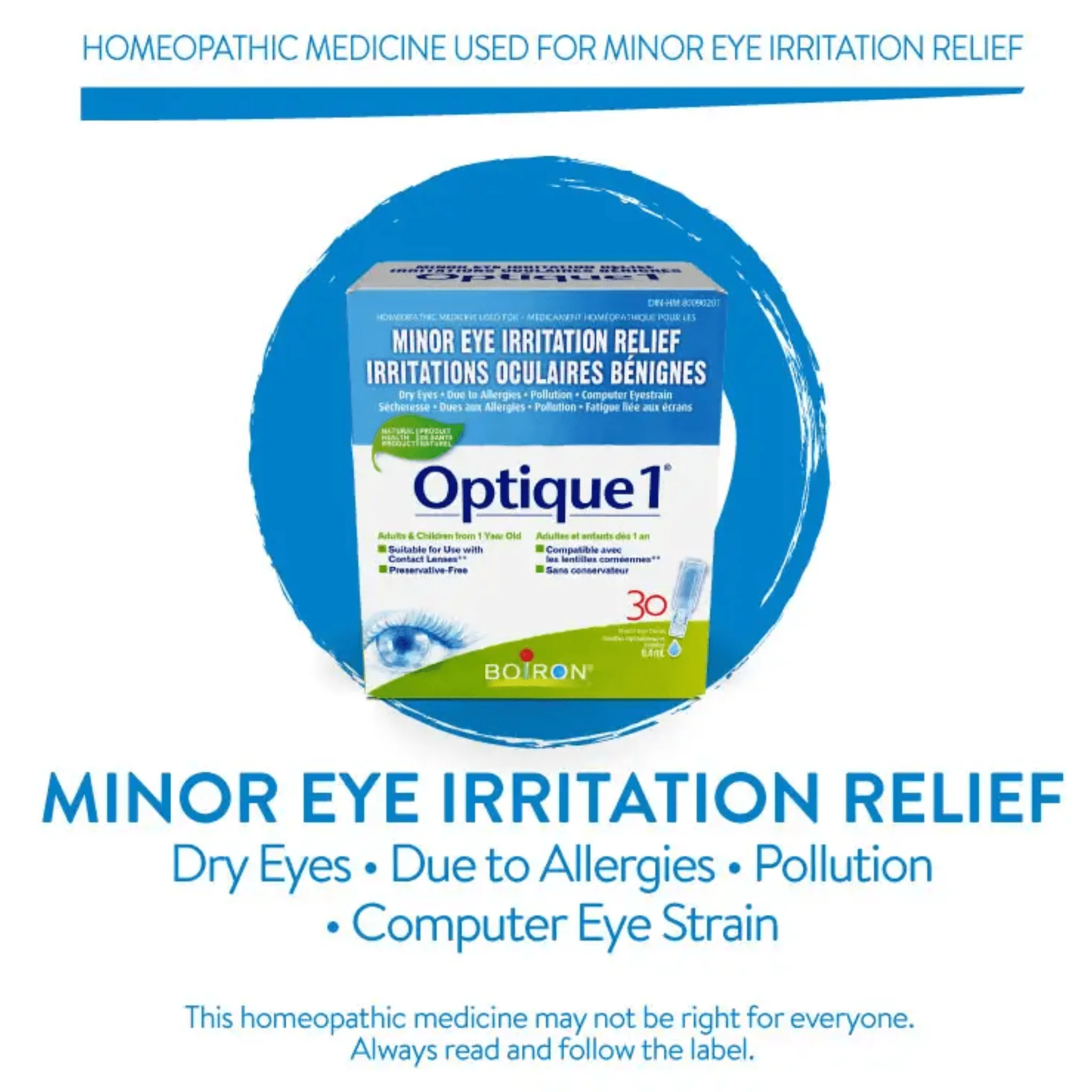 Boiron Optique 1, For Minor Eye Irritations, Contact Lense Safe - Image 3