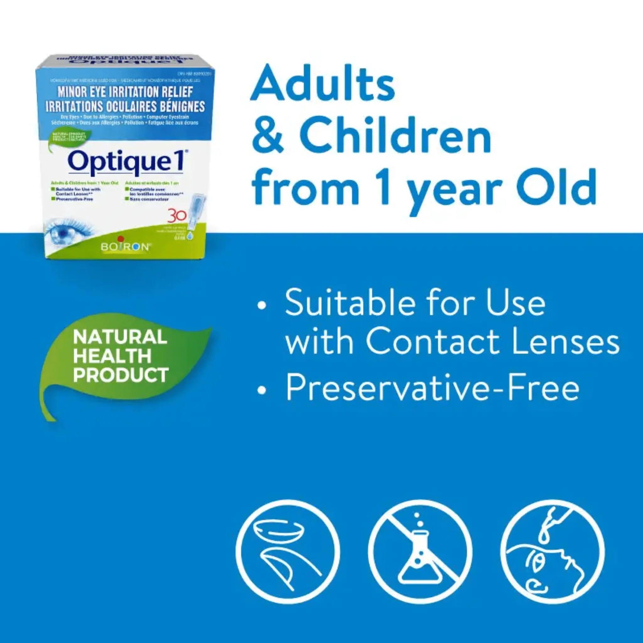 Boiron Optique 1, For Minor Eye Irritations, Contact Lense Safe - Image 4