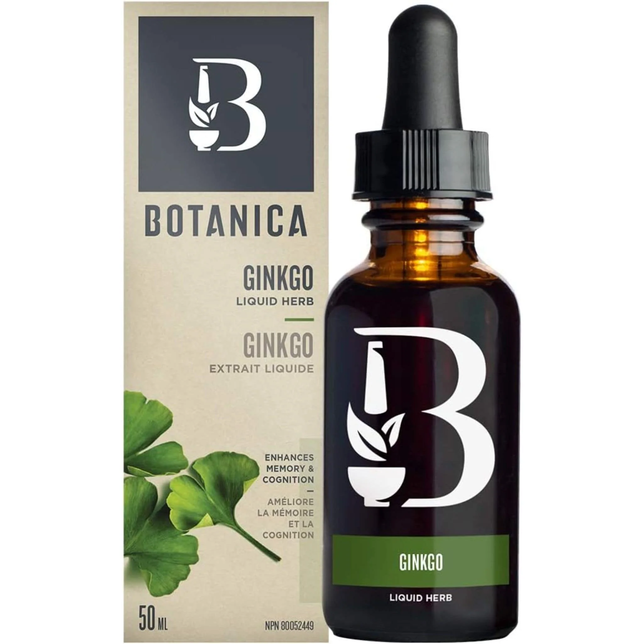 Botanica Organic Gingko Liquid (12.5mg per drop), 50ml