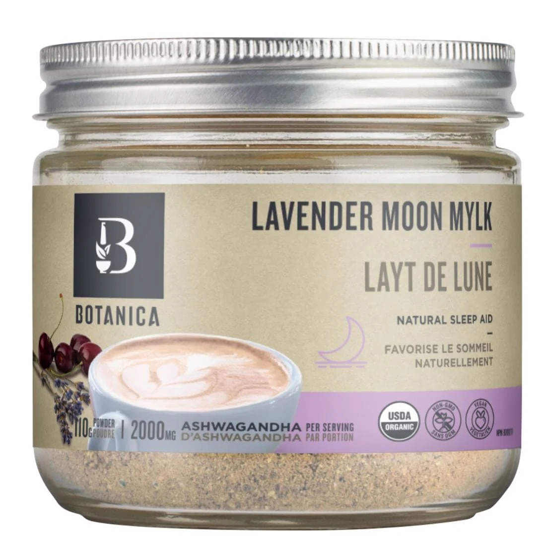 Botanica Lavender Moon Mylk with Organic Ashwagandha, 80g - Image 2