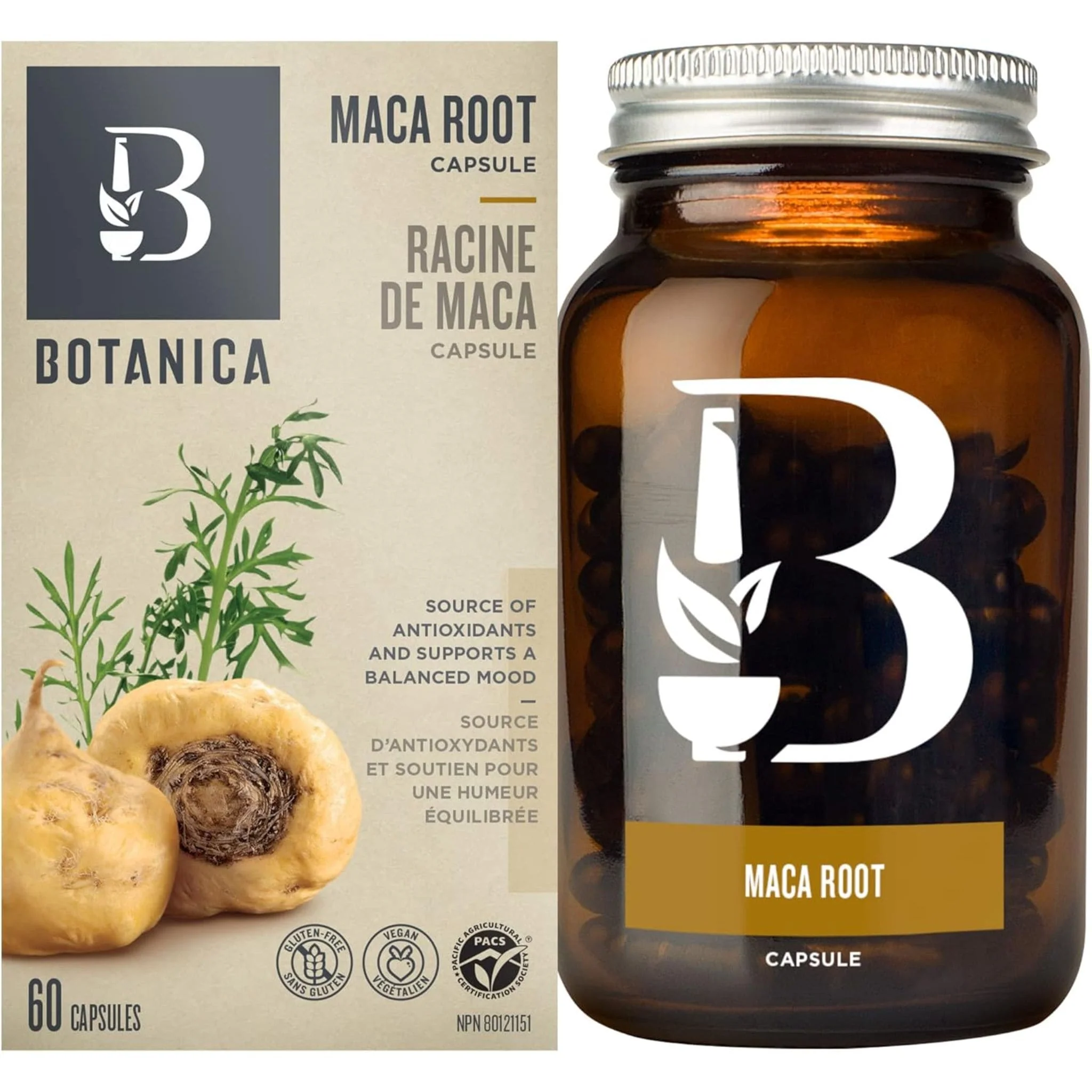 Botanica Maca Root Capsules (Certified Organic), 60 Capsules