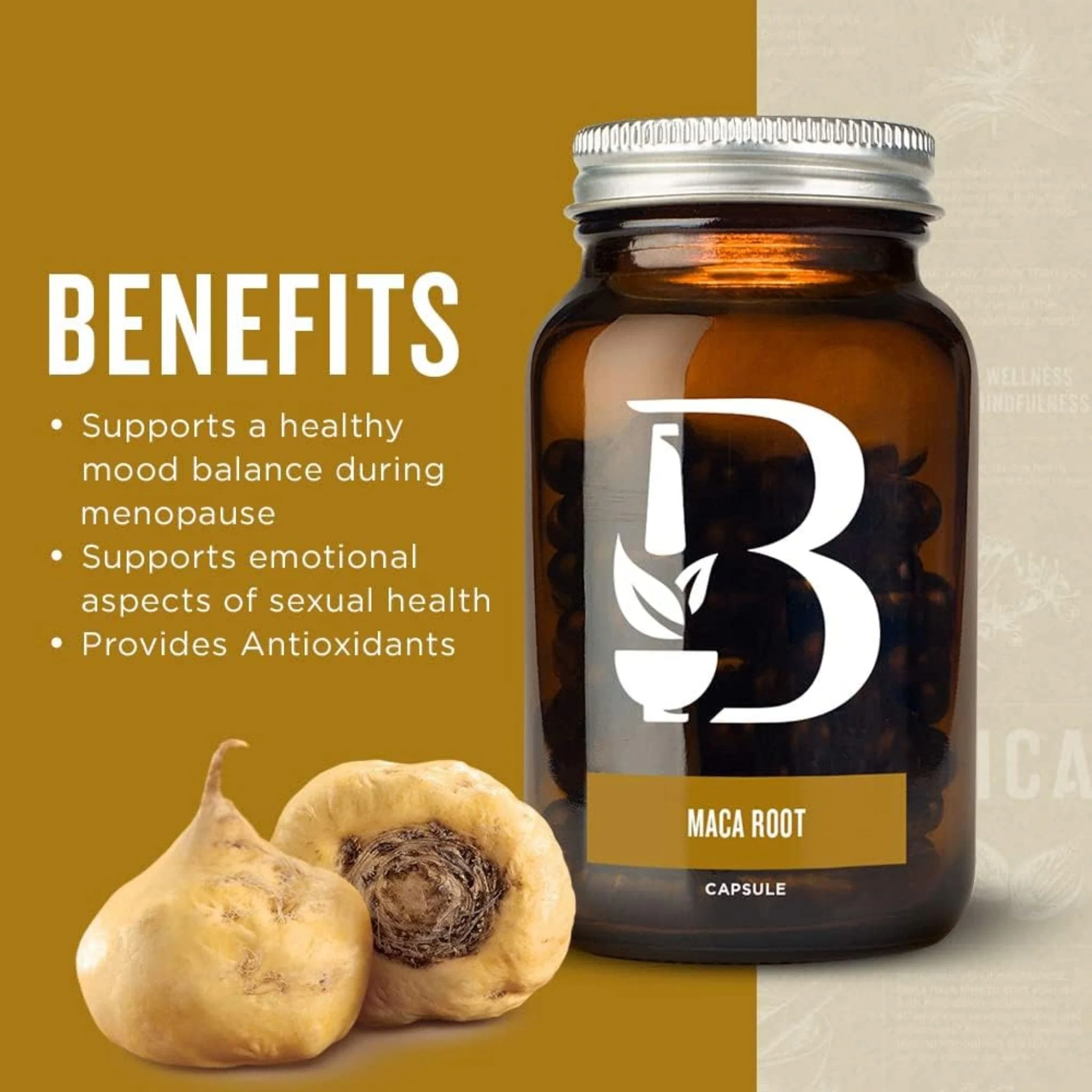 Botanica Maca Root Capsules (Certified Organic), 60 Capsules - Image 5