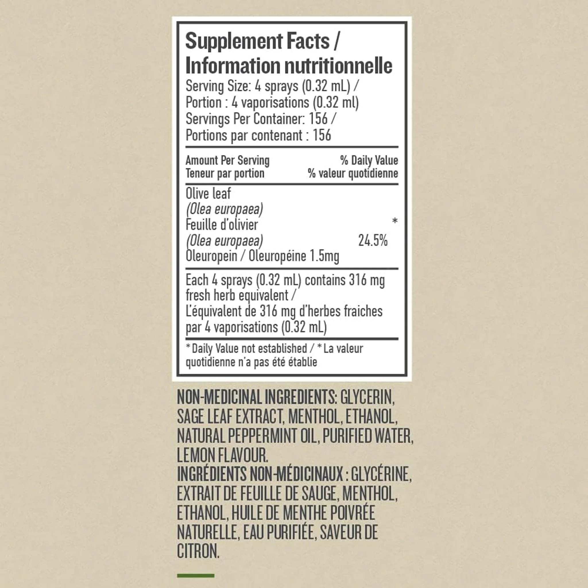 Botanica Olive Leaf Throat Spray, 30ml - Image 3