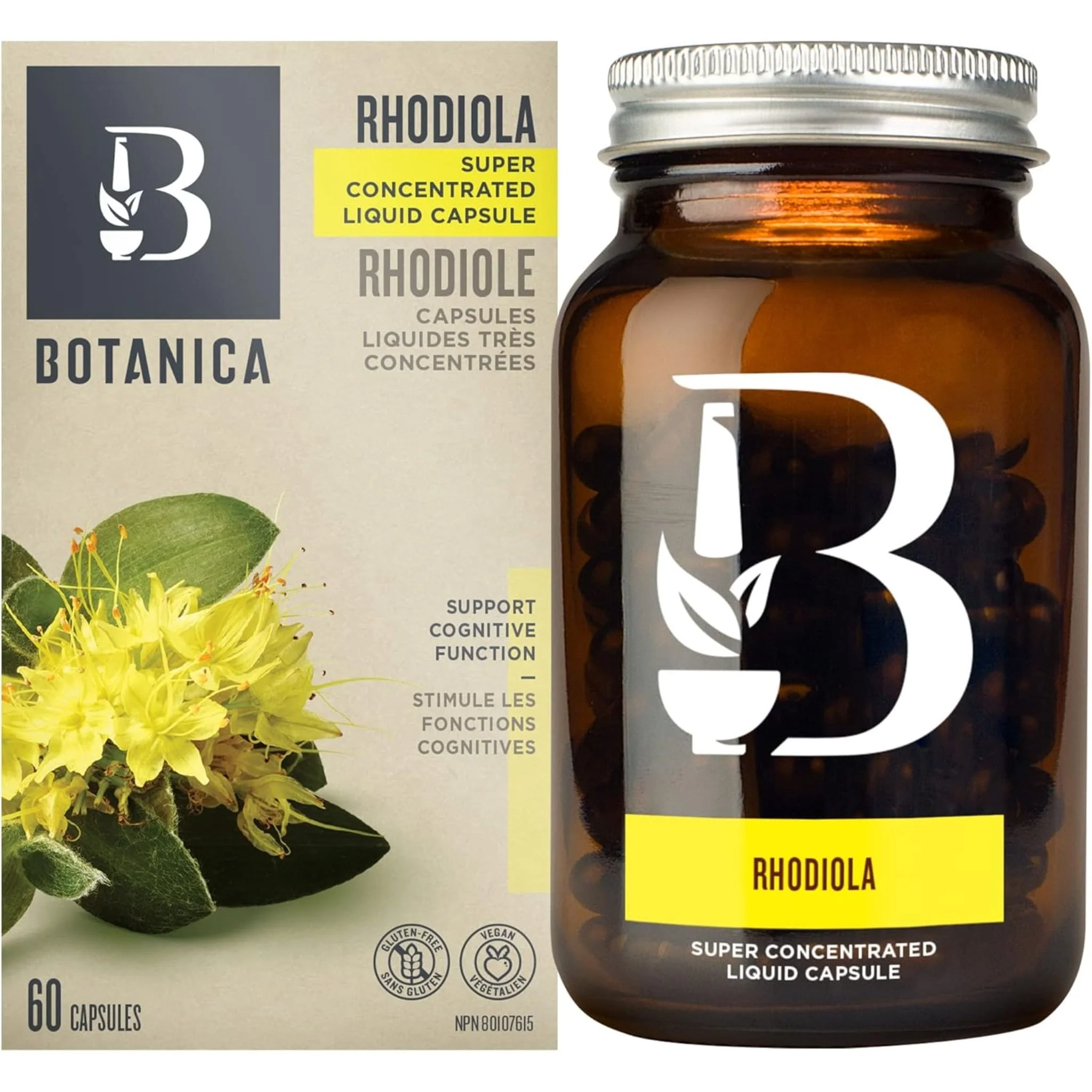 Botanica Rhodiola 240mg, Super Concentrated Liquid Capsules
