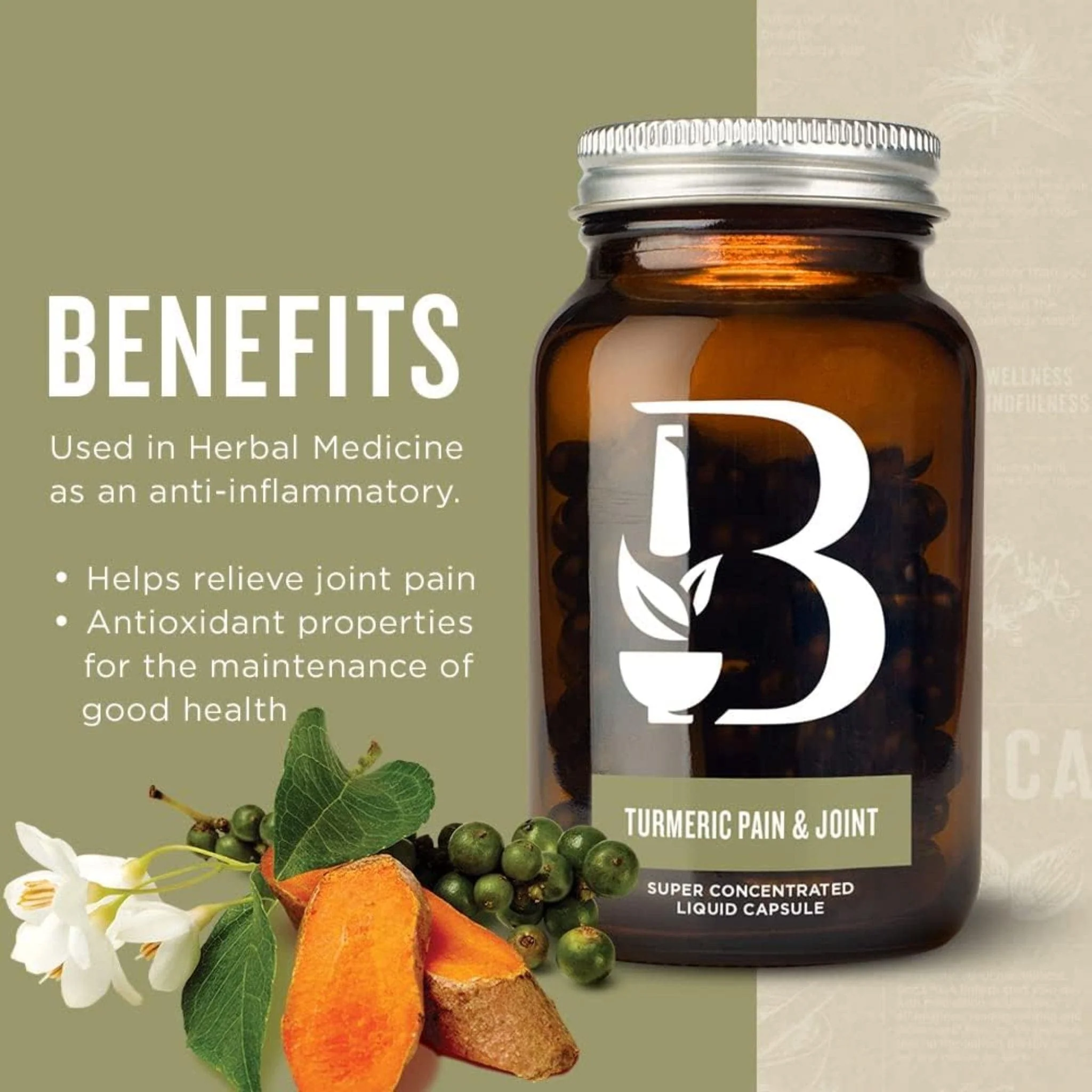 Botanica Turmeric Pain and Joint, Super Concentrated Liquid Capsules - Image 11