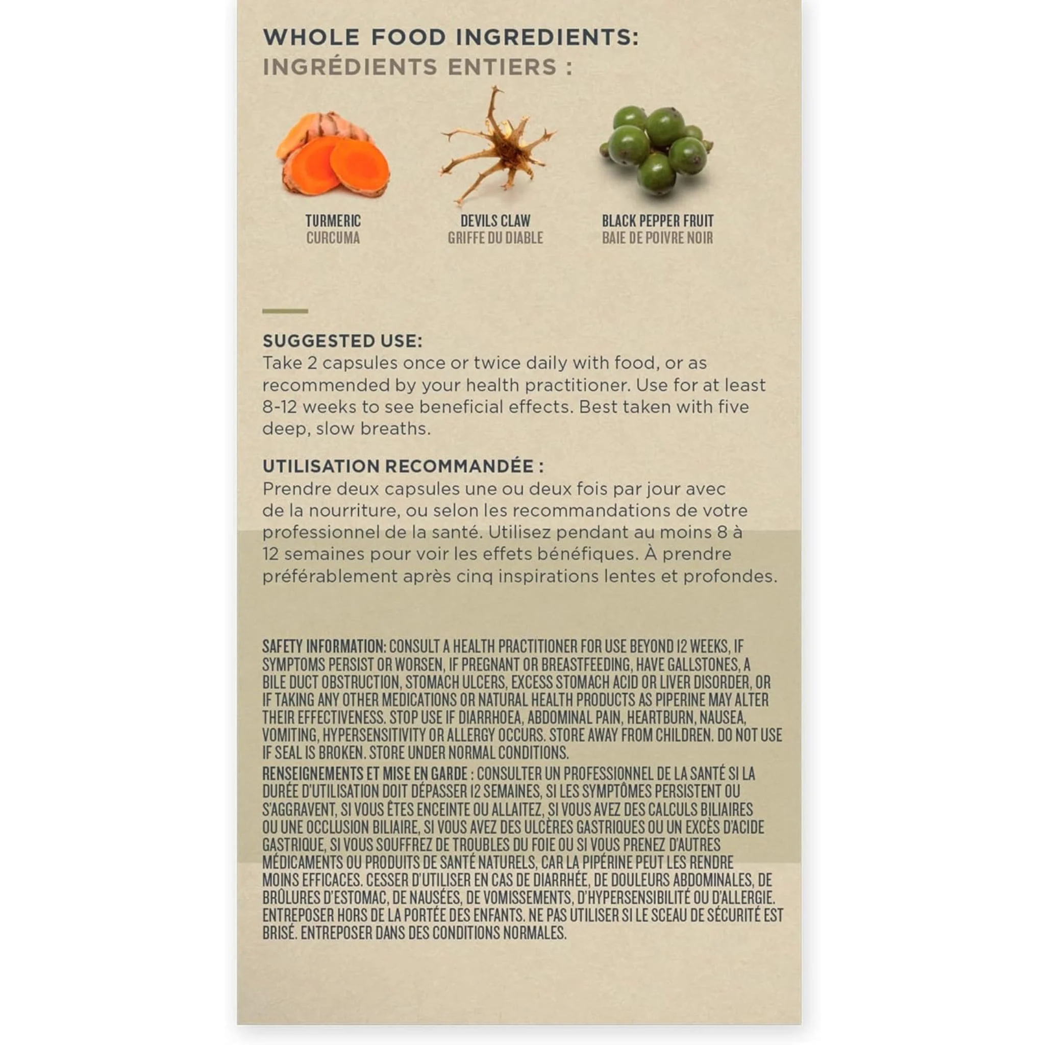 Botanica Turmeric Pain and Joint, Super Concentrated Liquid Capsules - Image 4