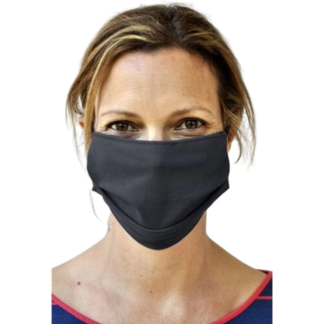 BraveFace Organic Reusable Face Mask Double Layer FRASER (1/2 Inch Gusset and Elastic), ADULT SIZE, Clearance 50% Off, Final Sale - Image 2