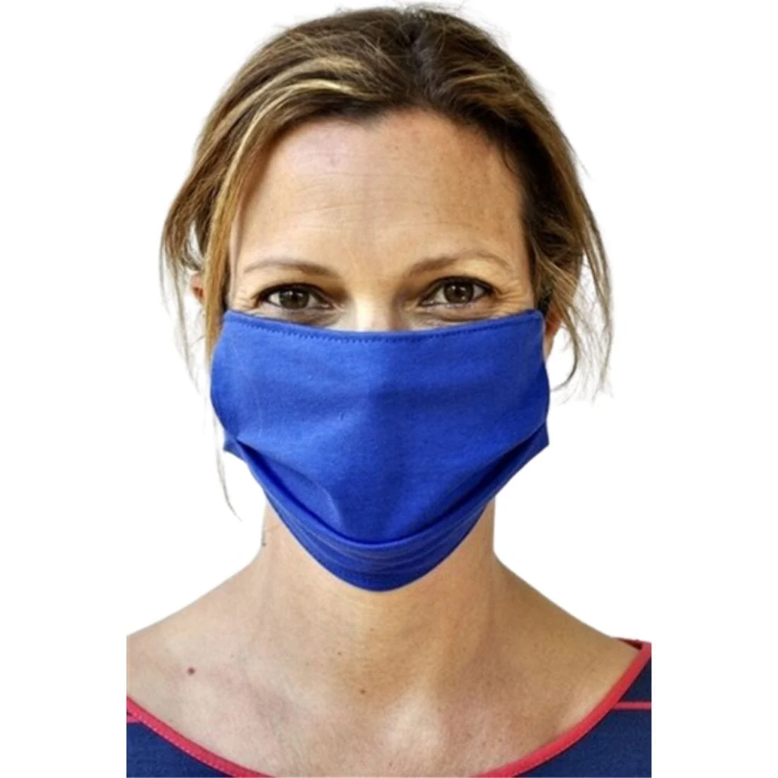 BraveFace Organic Reusable Face Mask Double Layer FRASER (1/2 Inch Gusset and Elastic), ADULT SIZE, Clearance 50% Off, Final Sale - Image 3