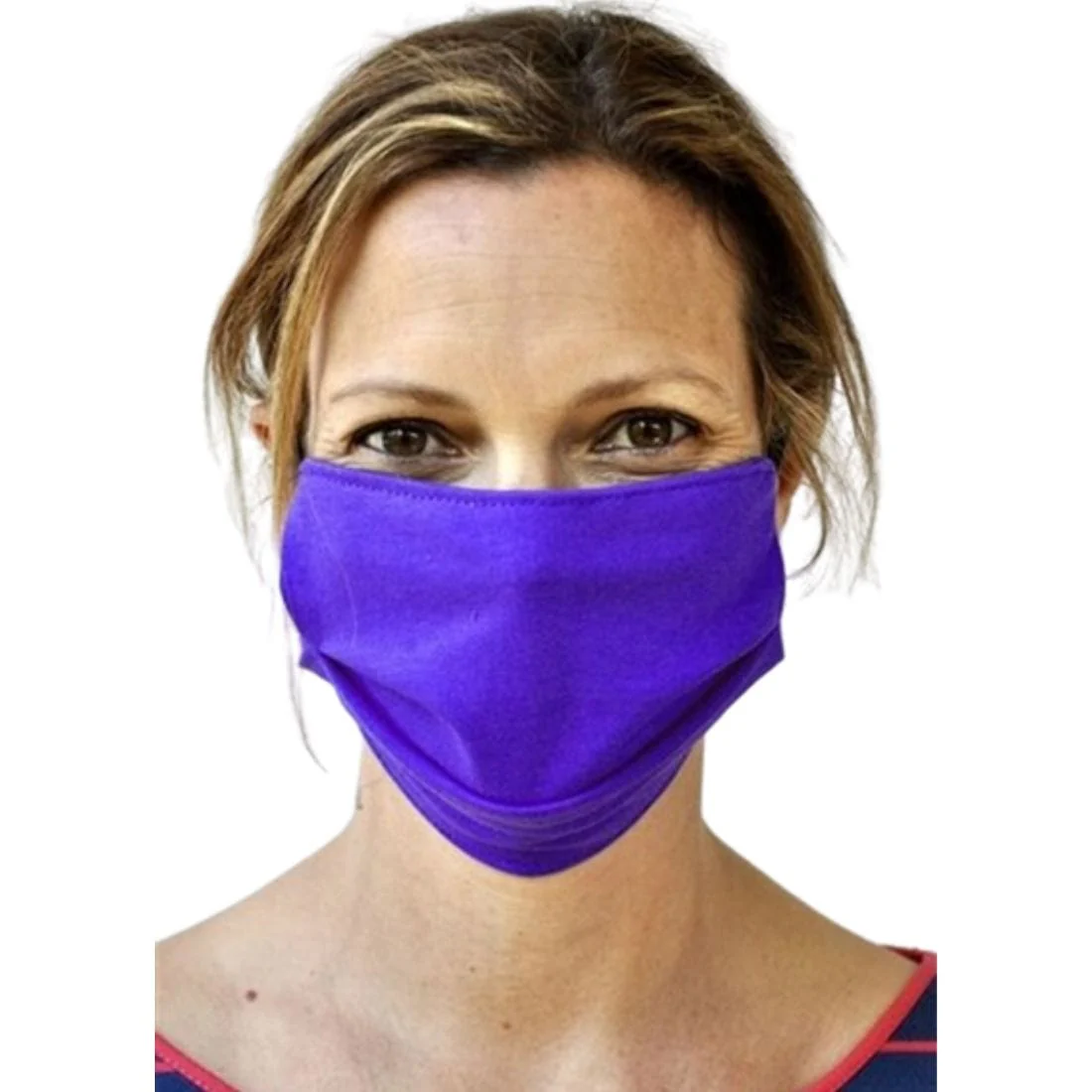 BraveFace Organic Reusable Face Mask Double Layer FRASER (1/2 Inch Gusset and Elastic), ADULT SIZE, Clearance 50% Off, Final Sale - Image 4