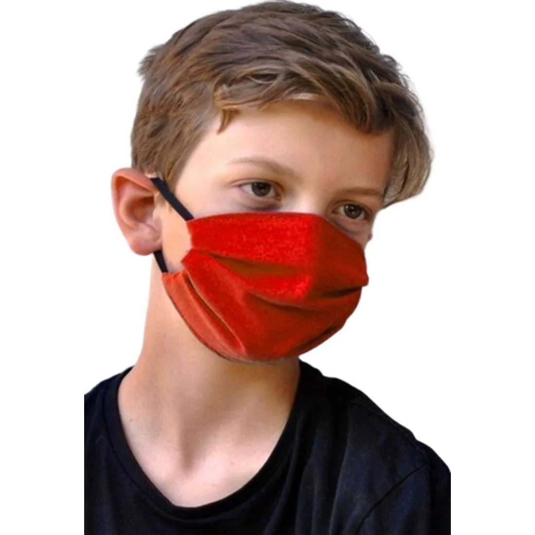 BraveFace Organic Reusable Face Mask Double Layer FRASER (1/2 Inch Gusset and Elastic), KIDS SIZE, Clearance 50% Off, Final Sale - Image 2