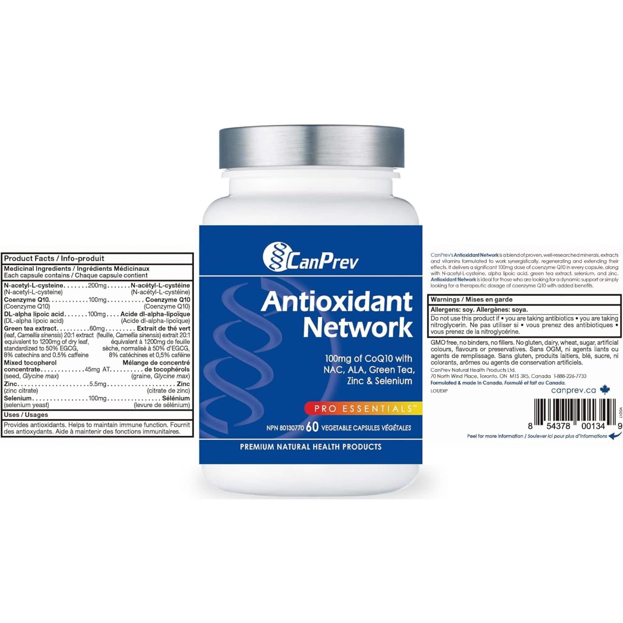 CanPrev Antioxidant Network, 60 Vegicaps - Image 3