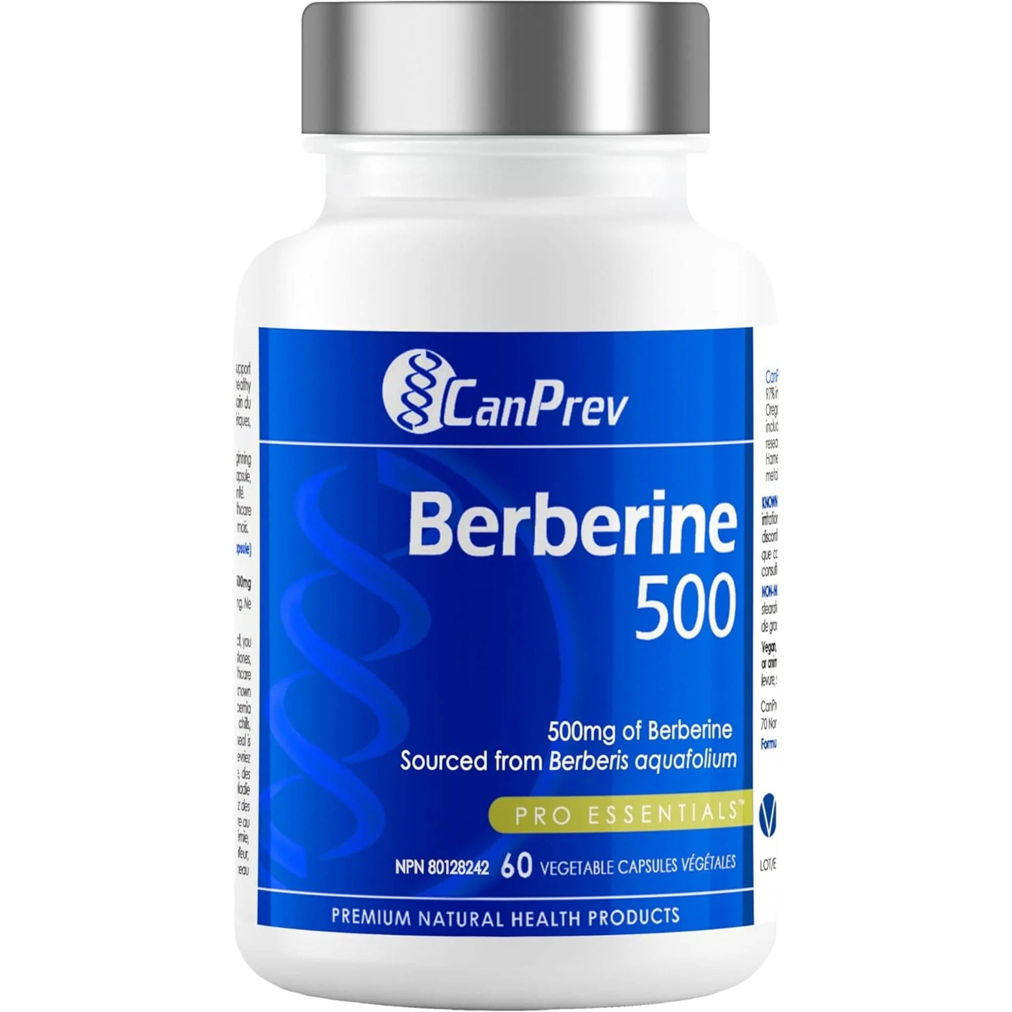 Canprev Berberine 500mg, 60 Vegetable Capsules