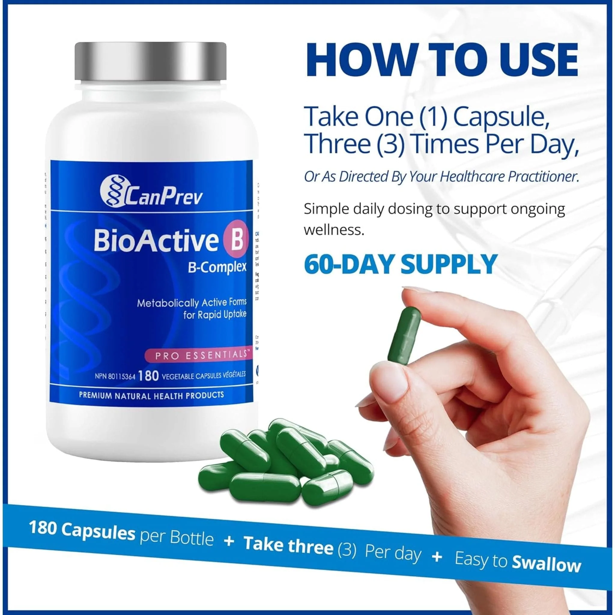 CanPrev BioActive B Complex Capsules - Image 17