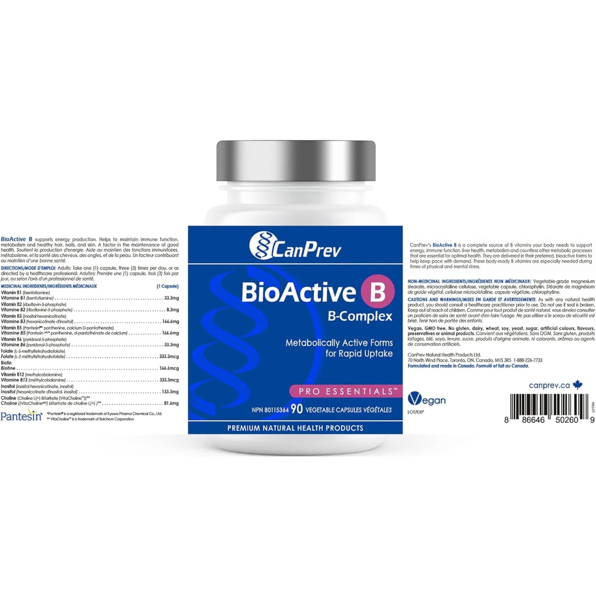 CanPrev BioActive B Complex Capsules - Image 3